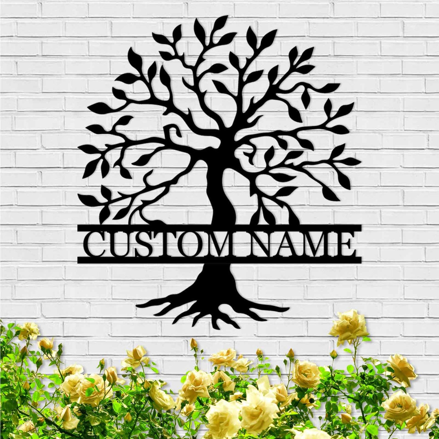 Custom Tree of Life Family Metal Signs, Personalized Tree of Life Wall Decor, Outdoor Yard Decor, Family Sign Wall Decor, Monogram Metal Sign, Custom Tree Yard Sign, Home Decor for Living Room