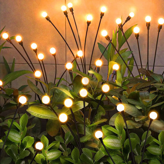 NBQQ Solar Garden Lights Outdoor, 4 Pack Swaying Light Waterproof Solar Lights Outdoor for Yard Pathway Patio, Swaying Lawn Decor as Gardening Gifts for Women Holiday