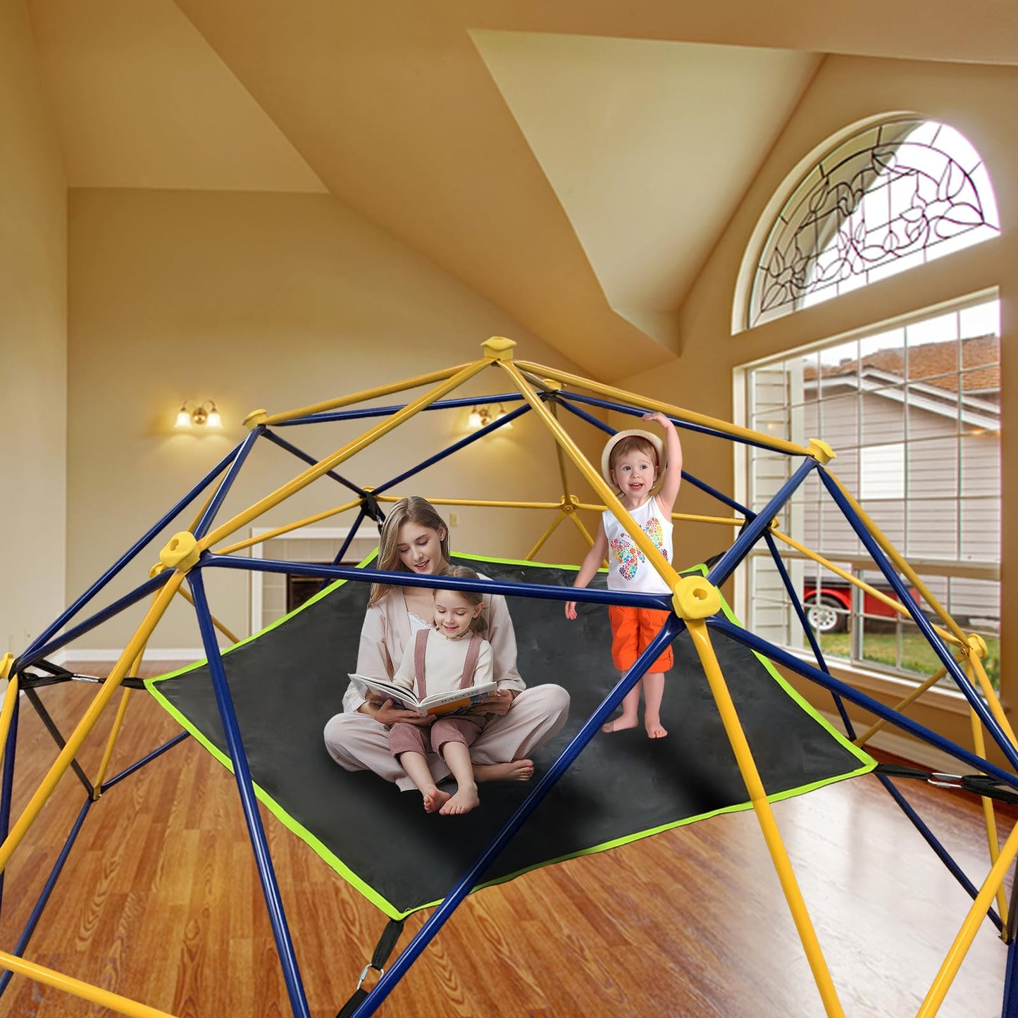 BigAim Dome Climber Hammock，Accessory for Climbing Dome，Suitable for 10 * 5FT Dome Climbing ，Dome Climber with Canopy Load-Bearing 300 Pounds（Hammock Only）
