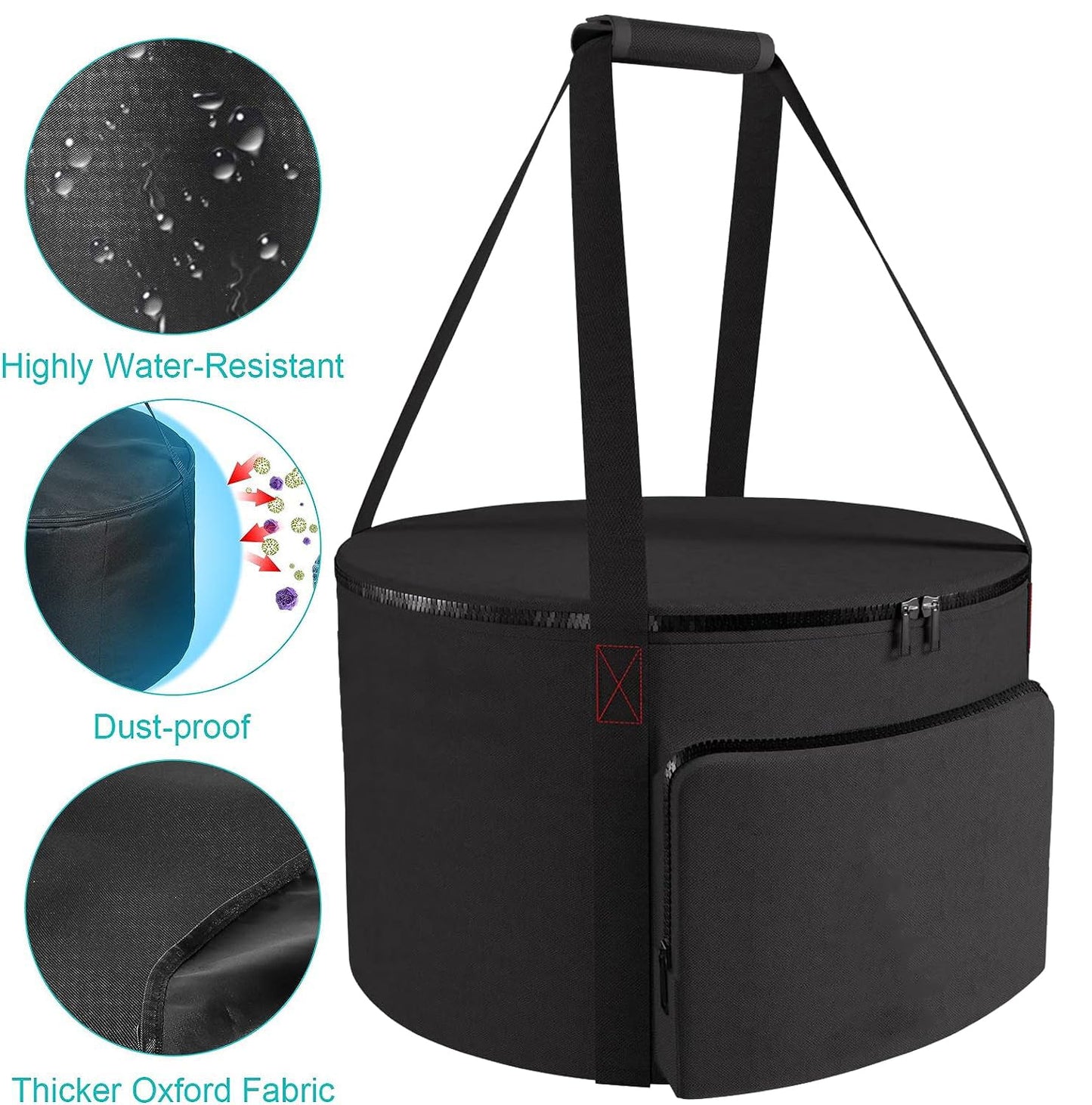 Carrying Bag for Outland Firebowl 823 Outdoor Portable Propane Fire Pit Carrying Bag for Firebowl 870 Water-Resistant 19 Inch Gas Fire Pit Carry Bag for Outland Fire Bowl 893