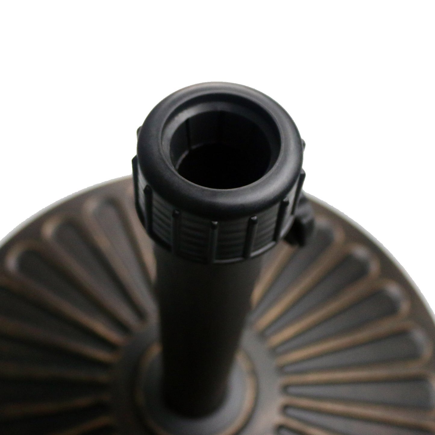 Sunnyglade 18" 30.2-lbs Heavy Duty Round Antiqued Umbrella Base for Patio, Outdoor - Bronze