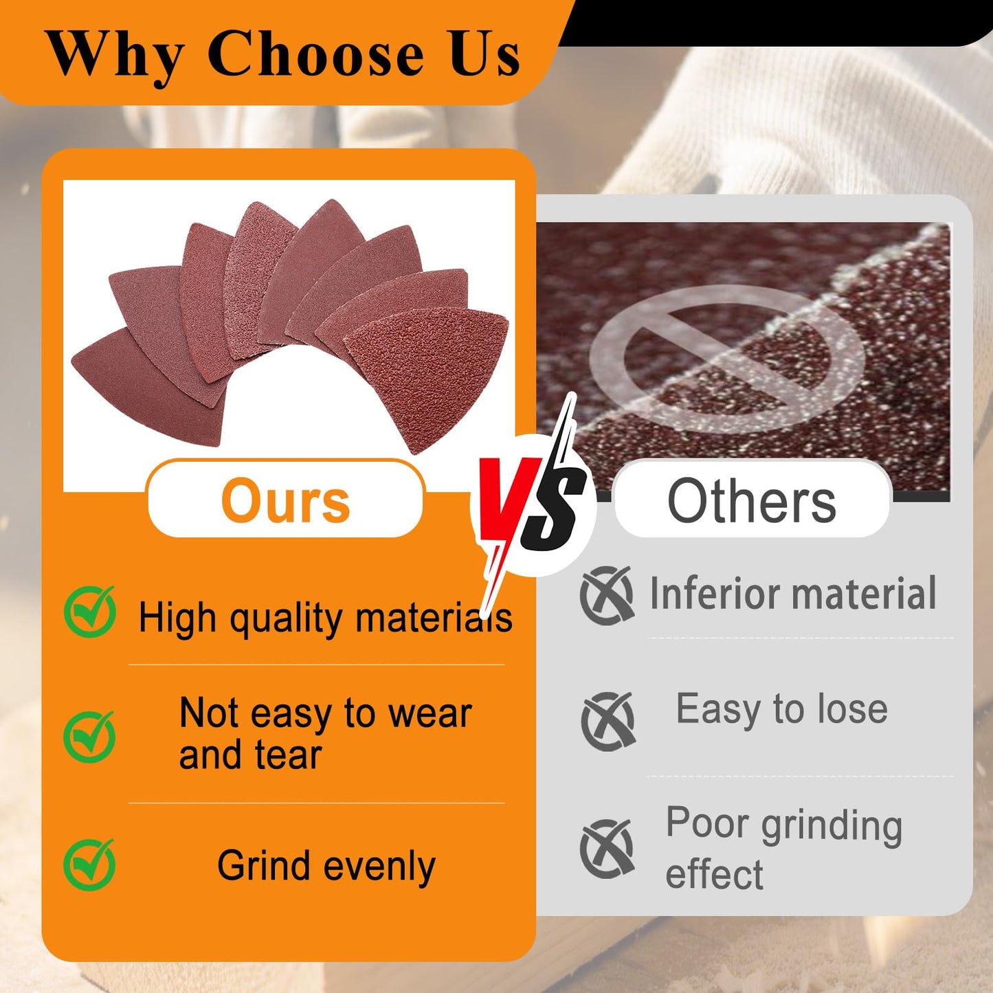 272Pcs Oscillating Tool Sanding Pads Kit 4Pcs Triangle Sanding Pads and 4Pcs Finger Sanding Pad 110Pcs Sandpaper Grit(60-320)Fit for Finishing Wood Plaster Metal Leather Compatible with Multiple Tools