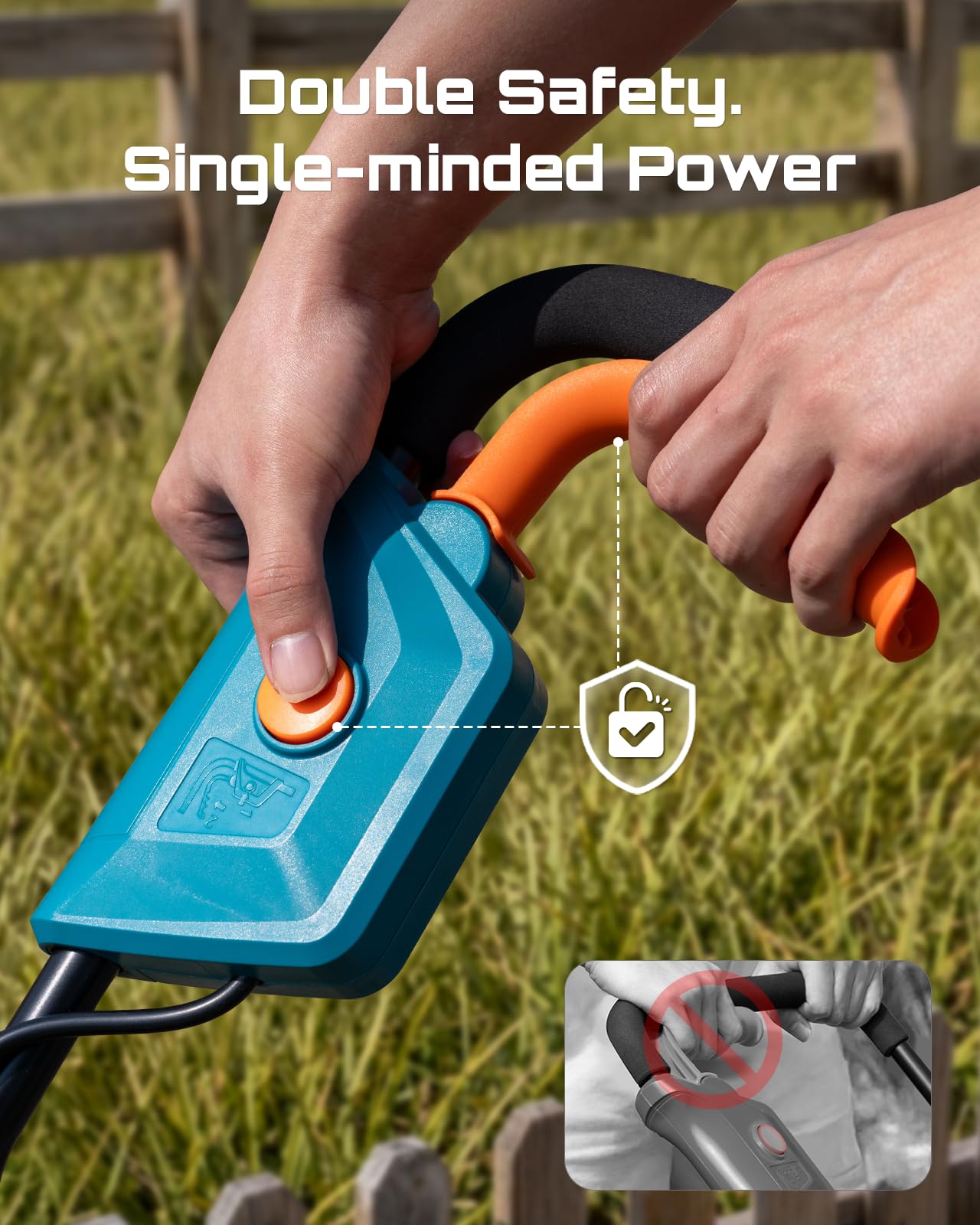 Seesii 40V Cordless Tiller for Gardening, 12" Electric Garden Tiller Cultivator with 2×5.0Ah Batteries & Charger, 8" Depth, Adjustable Handle & Wheel, Heavy Duty Rototiller for Lawn &Soil Cultivation