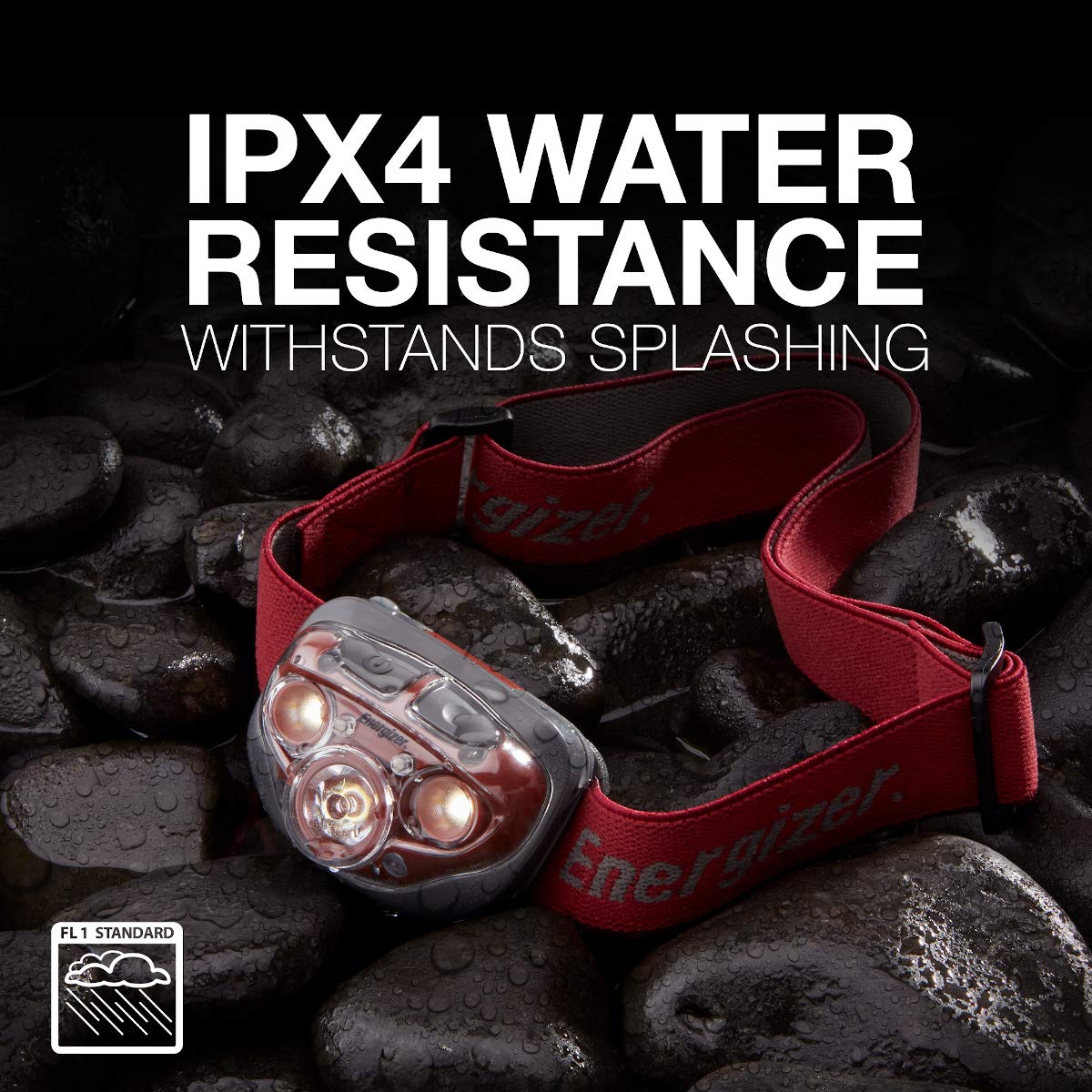 Energizer PRO-315 LED Headlamp, IPX4 Water Resistant Headlamps, High-Performance Head Light for Outdoors, Camping, Running, Storm, Survival LED Light for Emergencies (Batteries Included)