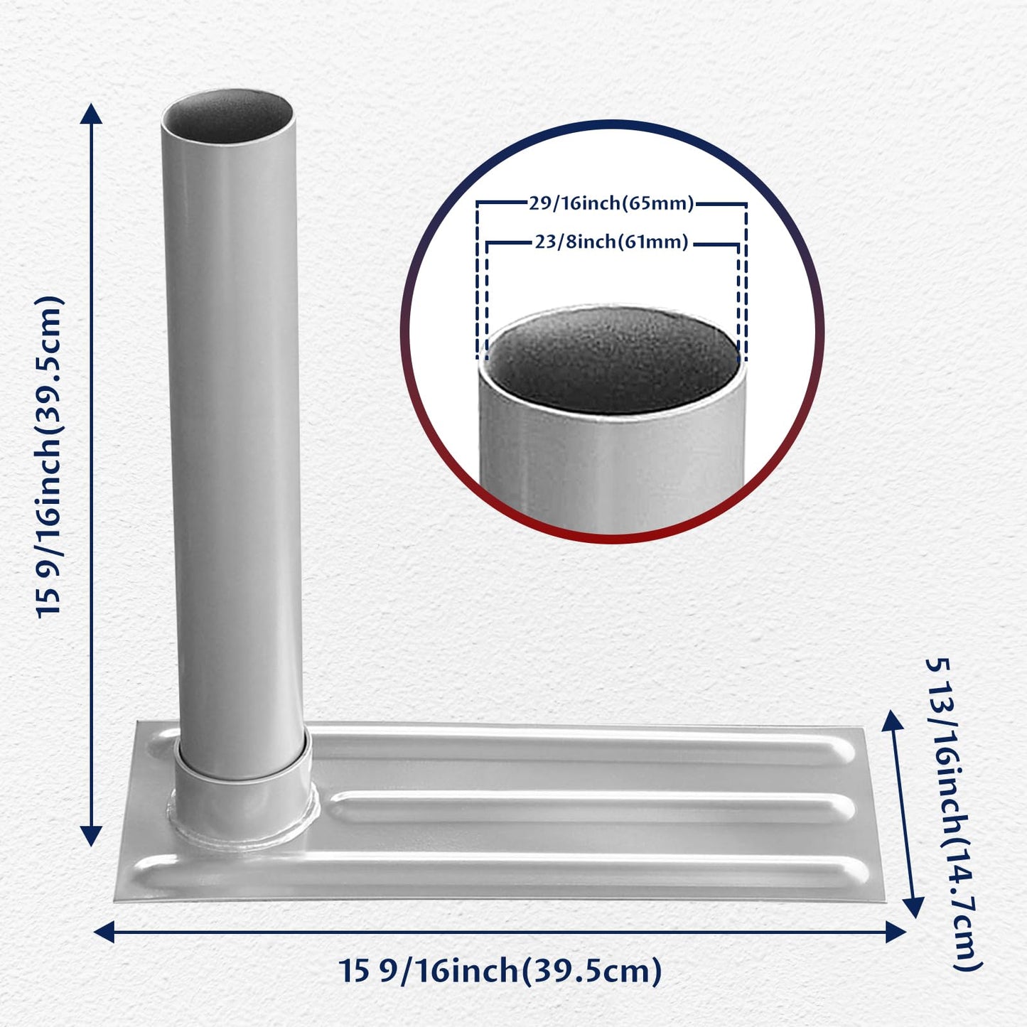 iElyiEsy Flagpole Tire Mount – Portable Metal Tire Stand for 20/25 FT Flagpoles, No-Drill RV & Car Flag Pole Holder for Camping, Tailgates & Outdoor Events