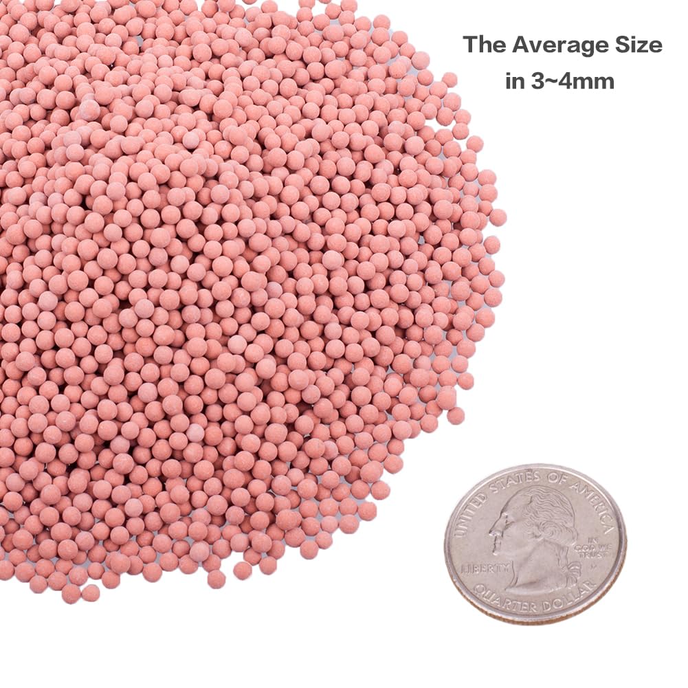 HOT SEAL 6.0 LB Clay Pebbles, 1/8'' Gardening Ceramsites Growing Media for Succulents Orchids, Aquaponics, Aquaculture Hydroponics. Ceramsite Clay Rocks Decor Cultivation, Leca for Plants