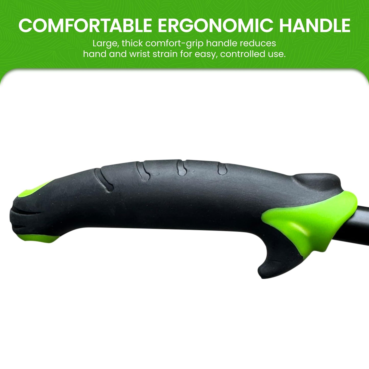 Garden Guru Hand Hoe Tiller Cultivator Tool - Carbon Steel for Ultimate Strength - Rust Resistant - Ergonomic Handle - Great for Gardening Digging Tilling Planting Cultivating Loosening