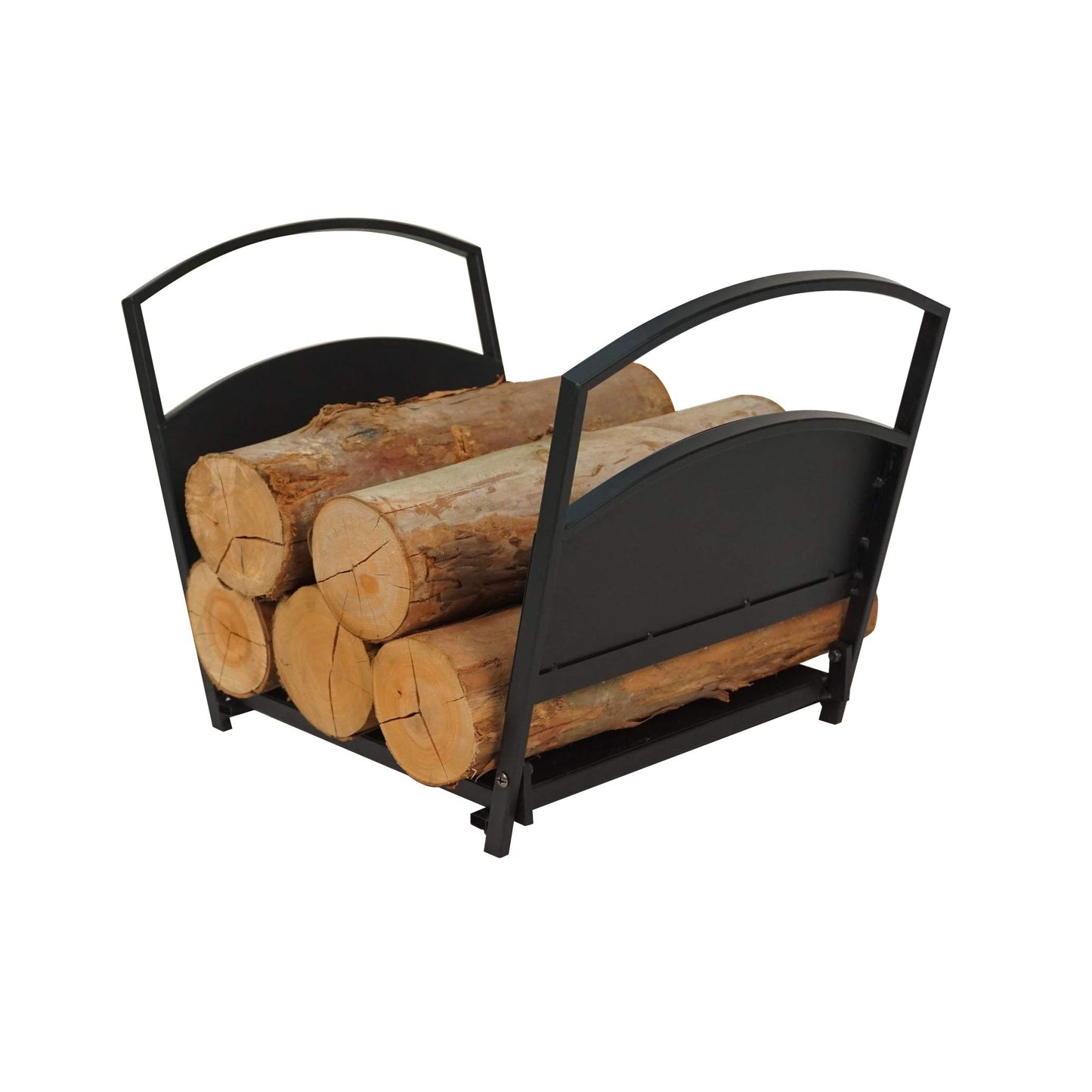 Fire Beauty Fireplace Log Holder Folding Firewood Rack,Stacking Rack,Storage Rack for Firewood, Indoor, Outdoor,Heavy Duty Steel