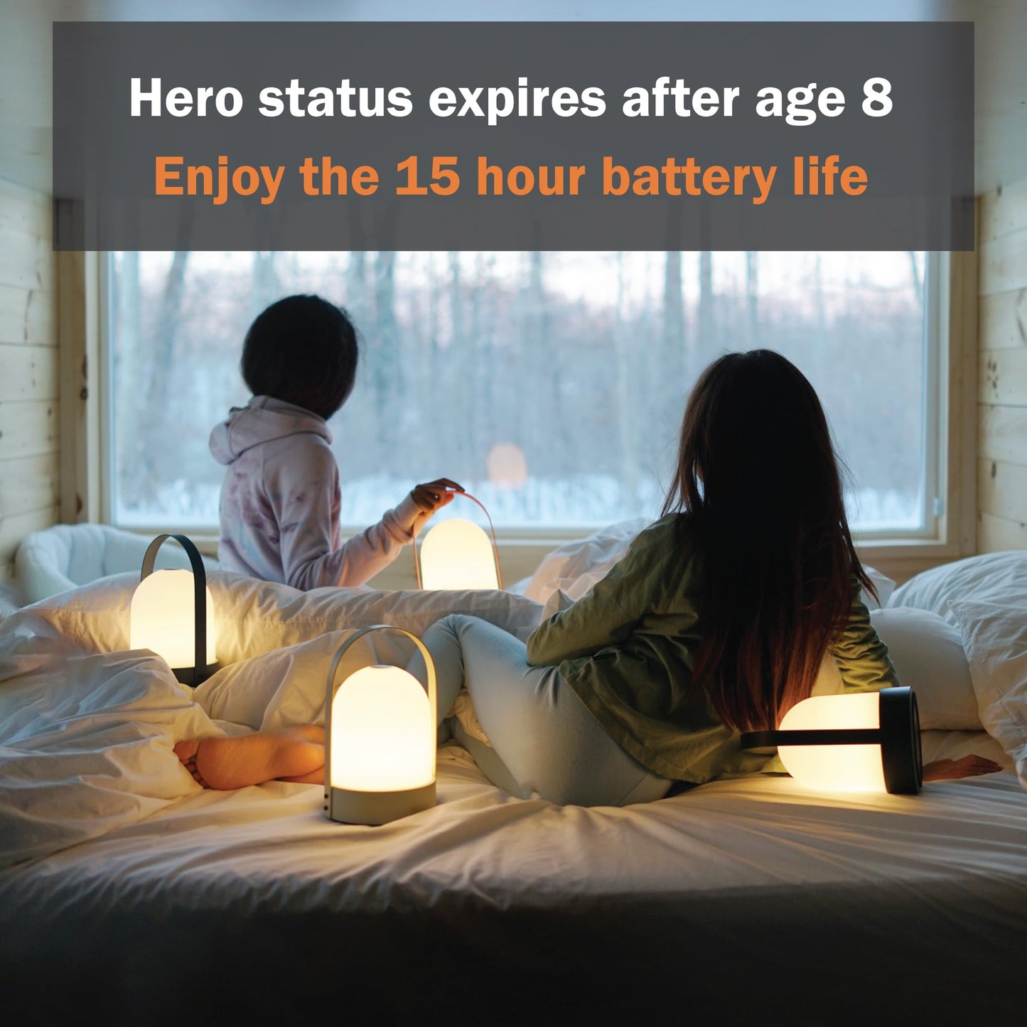 Bask KIN 3.0 Cordless Rechargeable Lantern Table Lamp | Dimmable Warm Light 2700K | Long-Lasting 15 Hour LiFePO4 Battery | Handy Portable Handle Design | Easy Touch Button