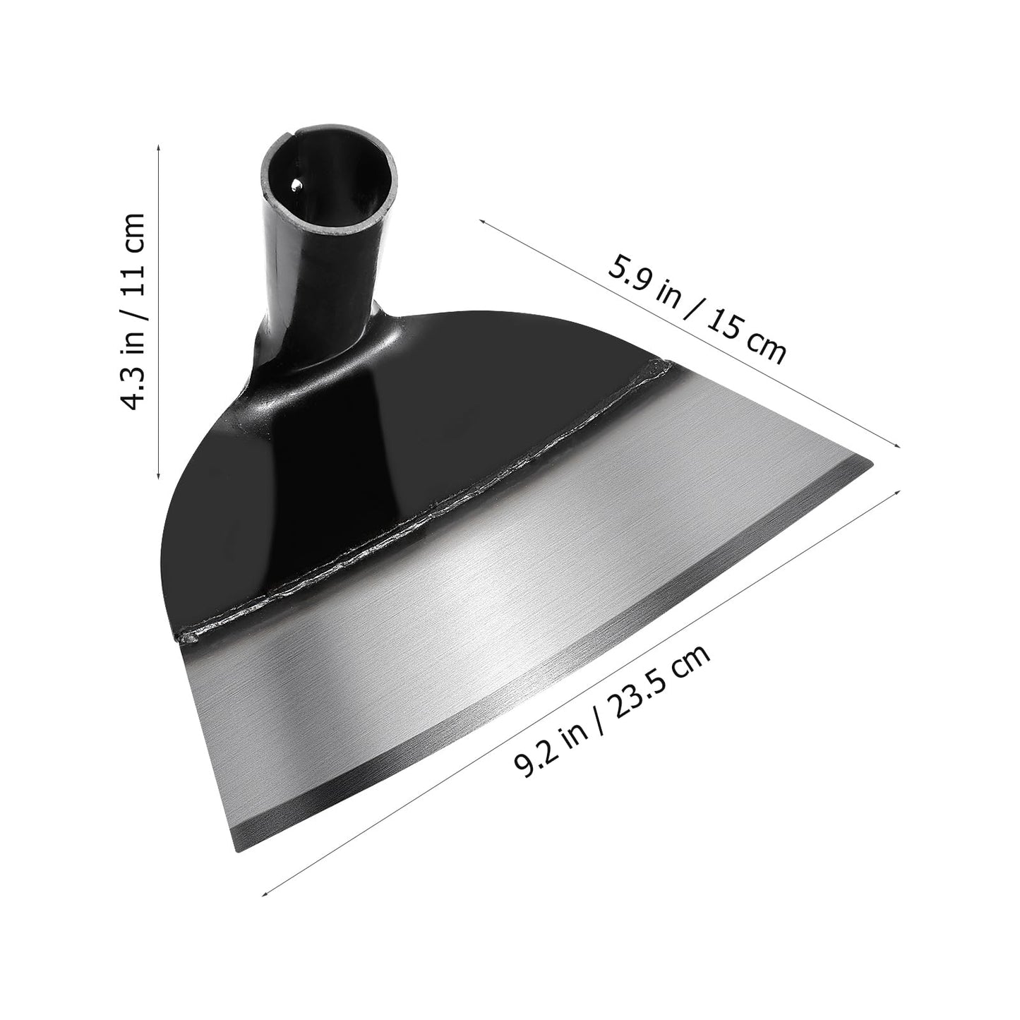 Garden Hoe Head, Hand Hoe Garden Tool for Weeding Replacement Handheld Grub Hoe Head Round Eye Hoes Planting Digging Tool Weeding Loosening Soil Hoe Head, Without Handle 9.25 X 5.90 X 4.33 Inches