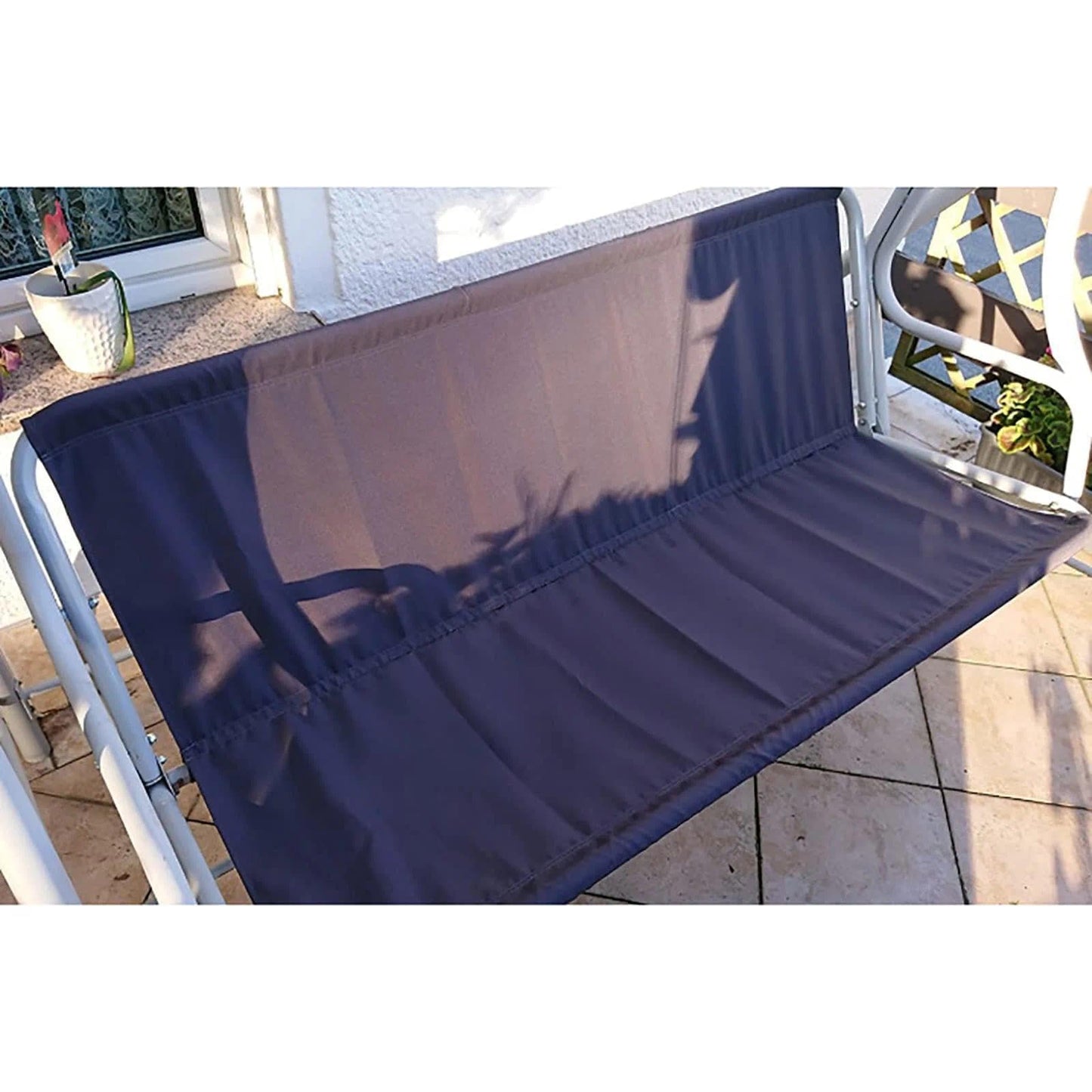 Swing Seat Cover Replacement,600D Thickened Oxford Waterproof Chair Bench Replacement Cover Outdoor Swing Cushion Covers for 2/3 Seater Patio Garden Yard Rocking Chair(Grey,54.3x19.7x19.7Inch)