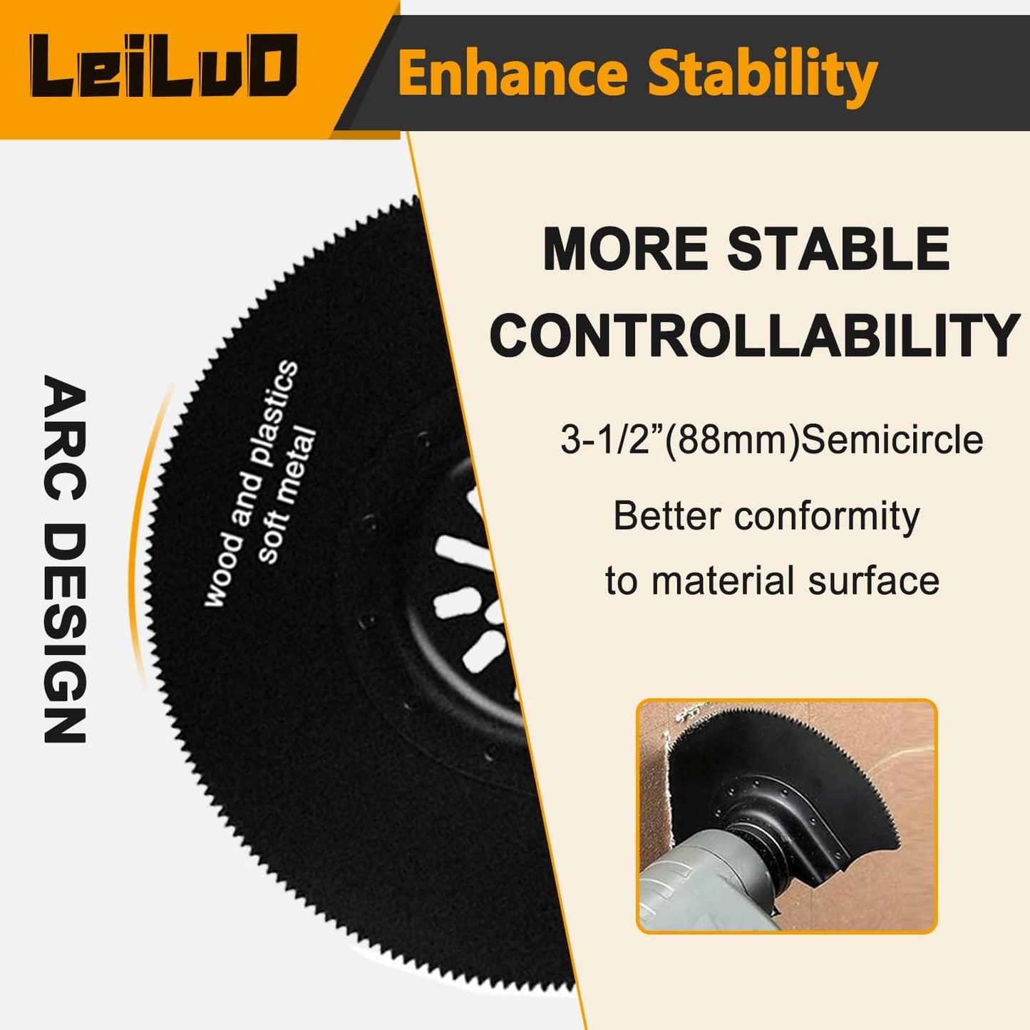 LEILUO 158 Pcs Multitool Blade Kits Cutting and Sandpaper Oscillating Tool Accessories Universal Oscillating Saw Blades with Storage Bag Compatible with DeWalt Makita Dremel and More