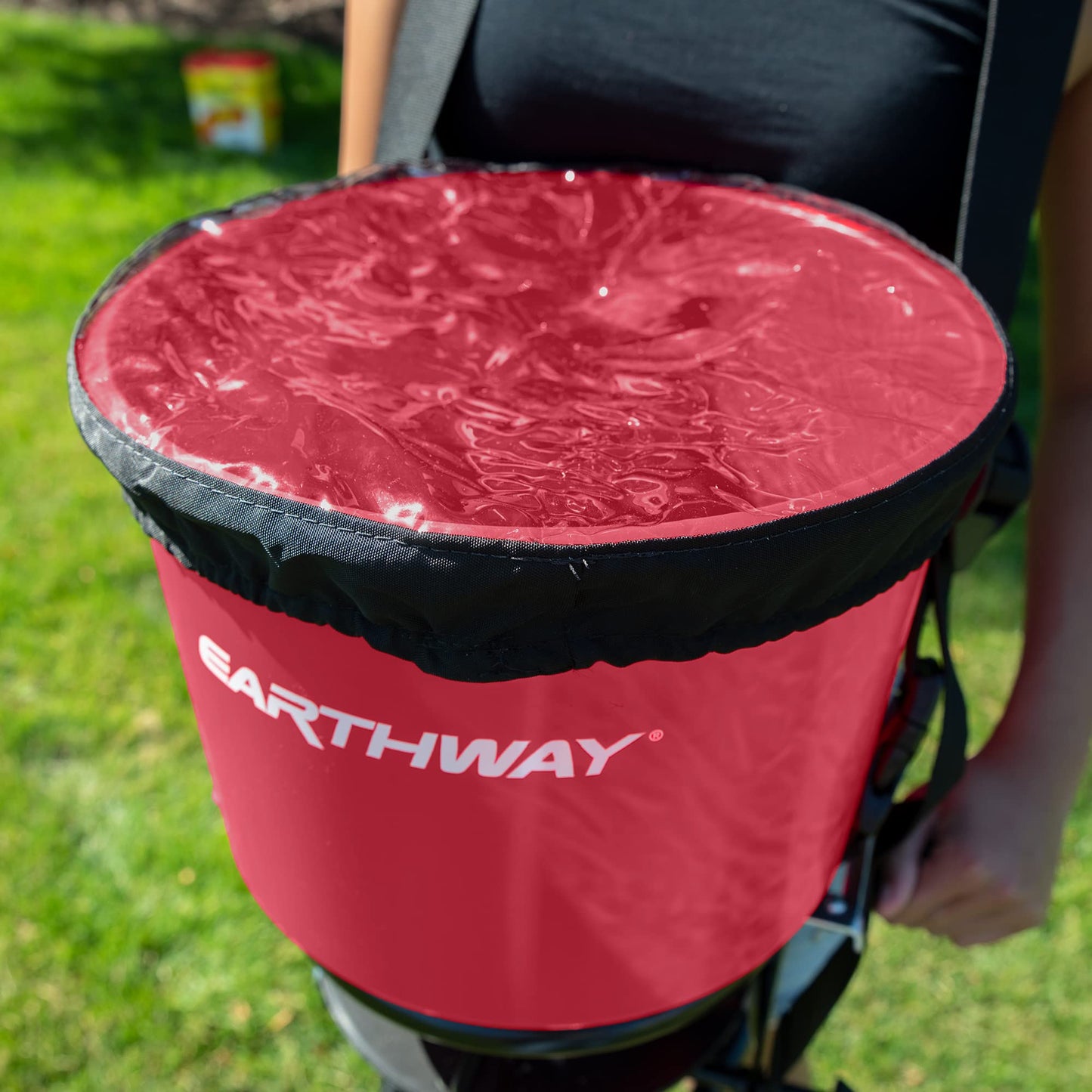 EarthWay 3100 40 LB Professional Chest Mount Hand Crank Broadcast Spreader Including Even Spread Technology, Comfortable & Adjustable Harness Strap and Rain Cover