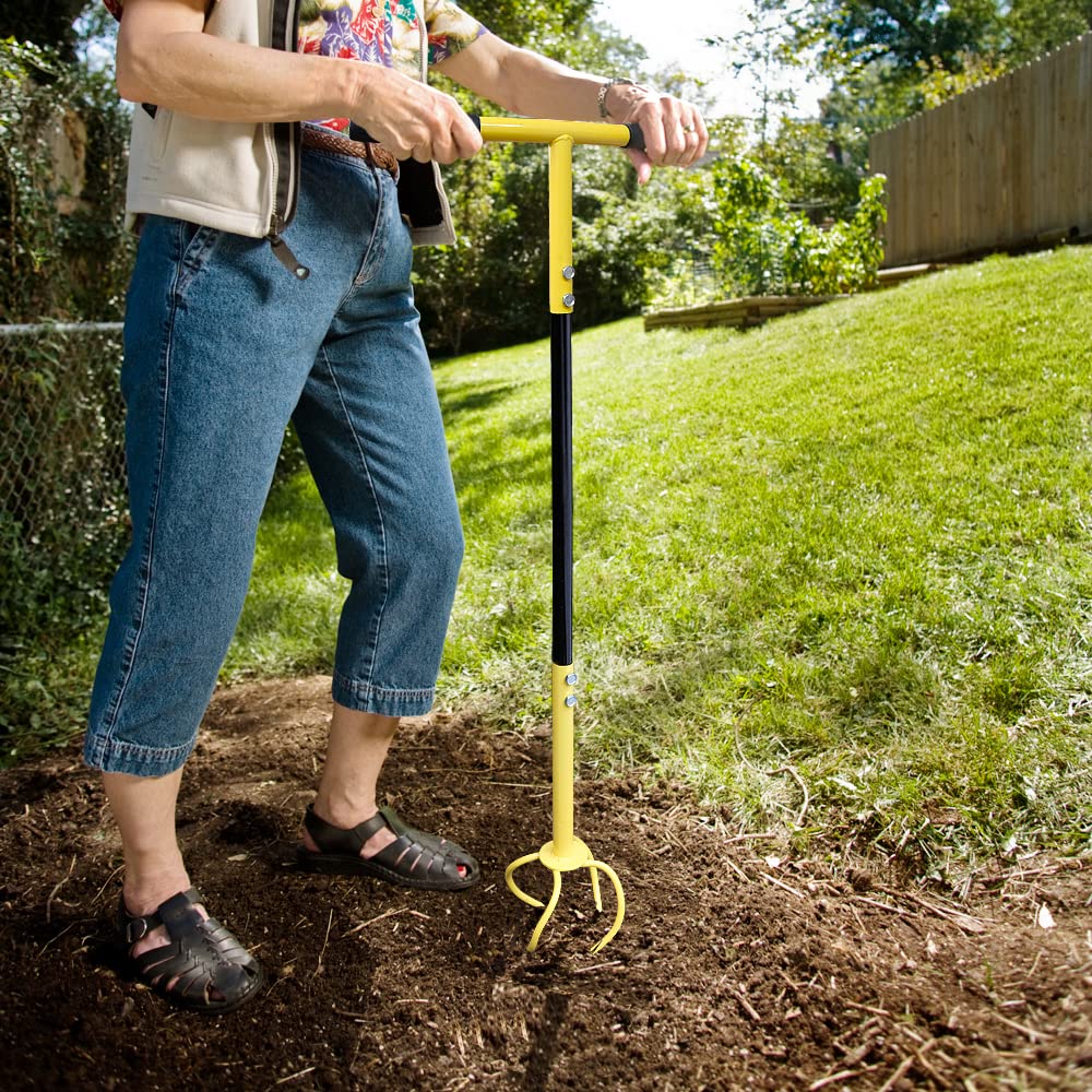 Byhagern Manual Twist Tiller, Efficient Tiller for Gardening, Efficient Soil Cultivation, Garden Bed Tiller, Premium Handheld Garden Tool