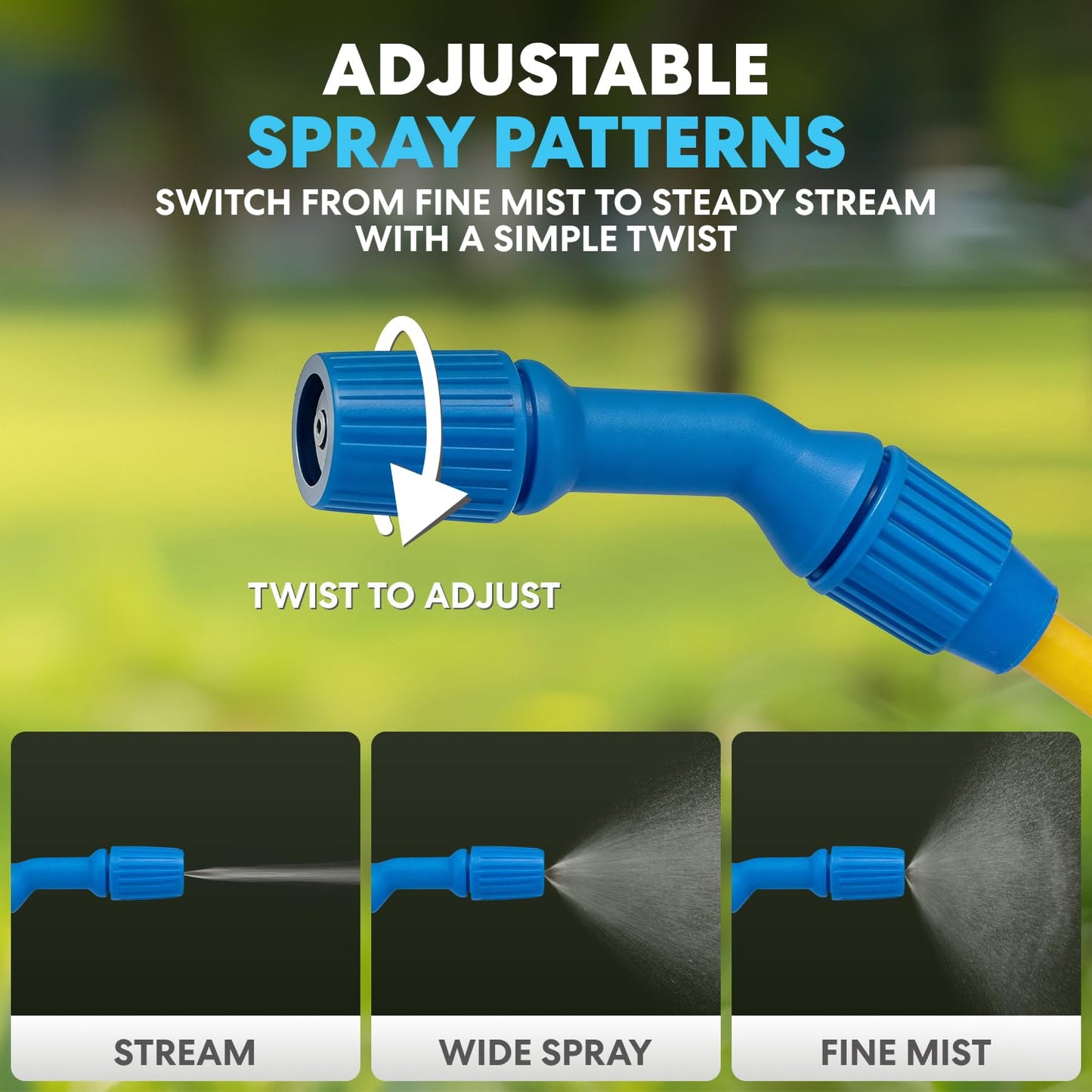SIMPLI-Magic 5L Garden Pump Sprayer, Handheld Pressure Sprayer with Adjustable Nozzle & Easy Pump Action for Plants, Lawn Care, Cleaning & Outdoor Use