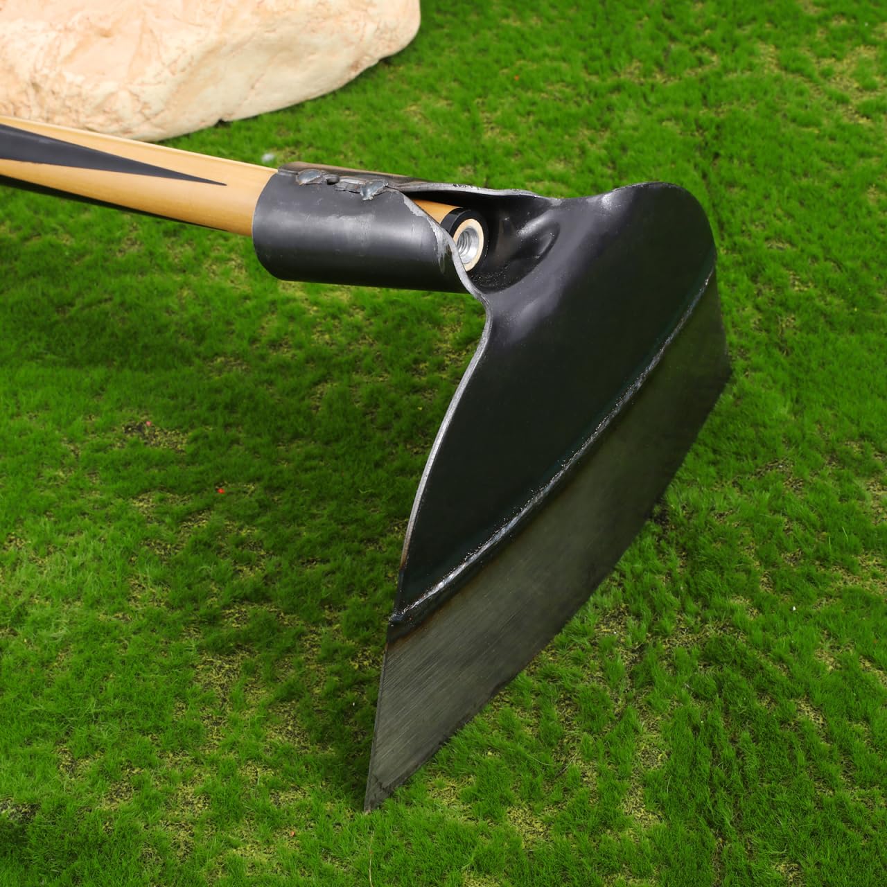 Ipetboom Garden Hoe Tool - 23.5cm/9.25in Heavy Duty Manganese Steel Blade Without Handle - Multi-Purpose Hand Hoe for Weeding Soil Loosening and Farming Gardening Garden Maintenance