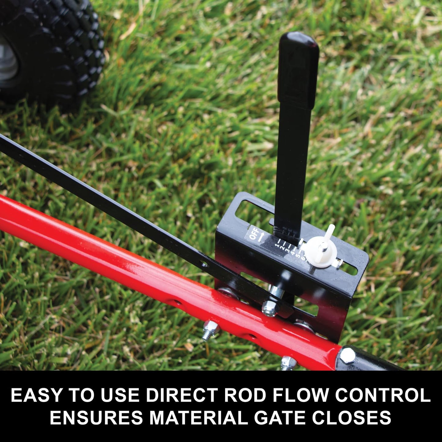 CRAFTSMAN CMXGZBF4505561 85 lb. Universal Tow Behind Direct Rod Control Broadcast Spreader