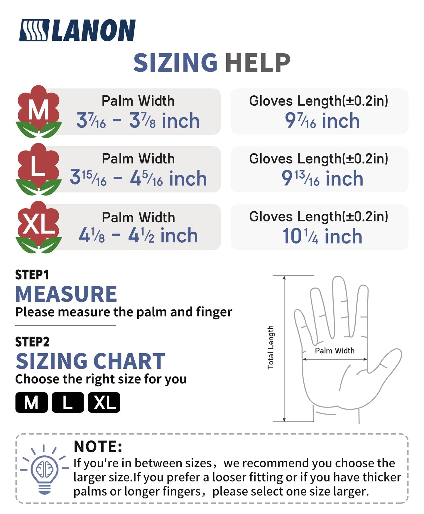 LANON Gardening Gloves for Men Women, 2 Pairs Nitrile Coated Garden Gloves with Grip, Breathable B.COMB AIR Technique, Dusty Olive & Bluebird, Large