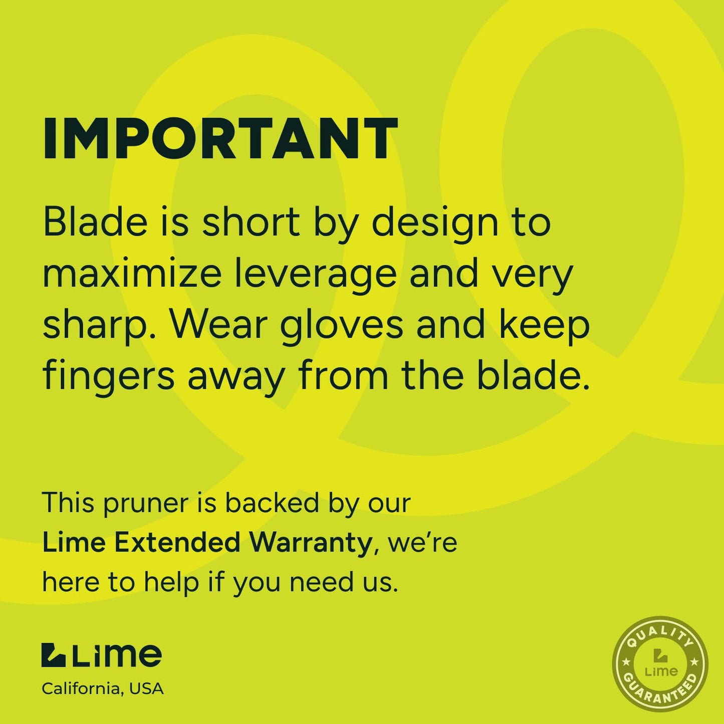 Lime Bypass Pruning Shears & Hedge Clippers - Cuts 3x Easier, Ideal for Seniors