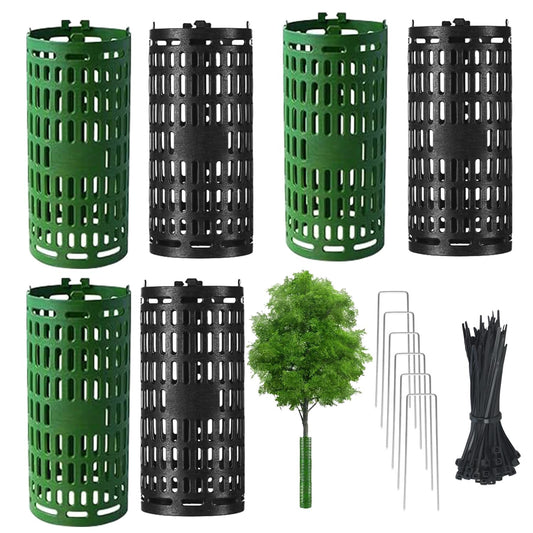 KAOXIYU Tree Trunk Protector-6 Large Size Pack Plant and Tree Guard Protector Paragraph,Garden Protection Tree Wraps Cages for Damaged Bark, Extendable Shrub Protectors from Trimmers