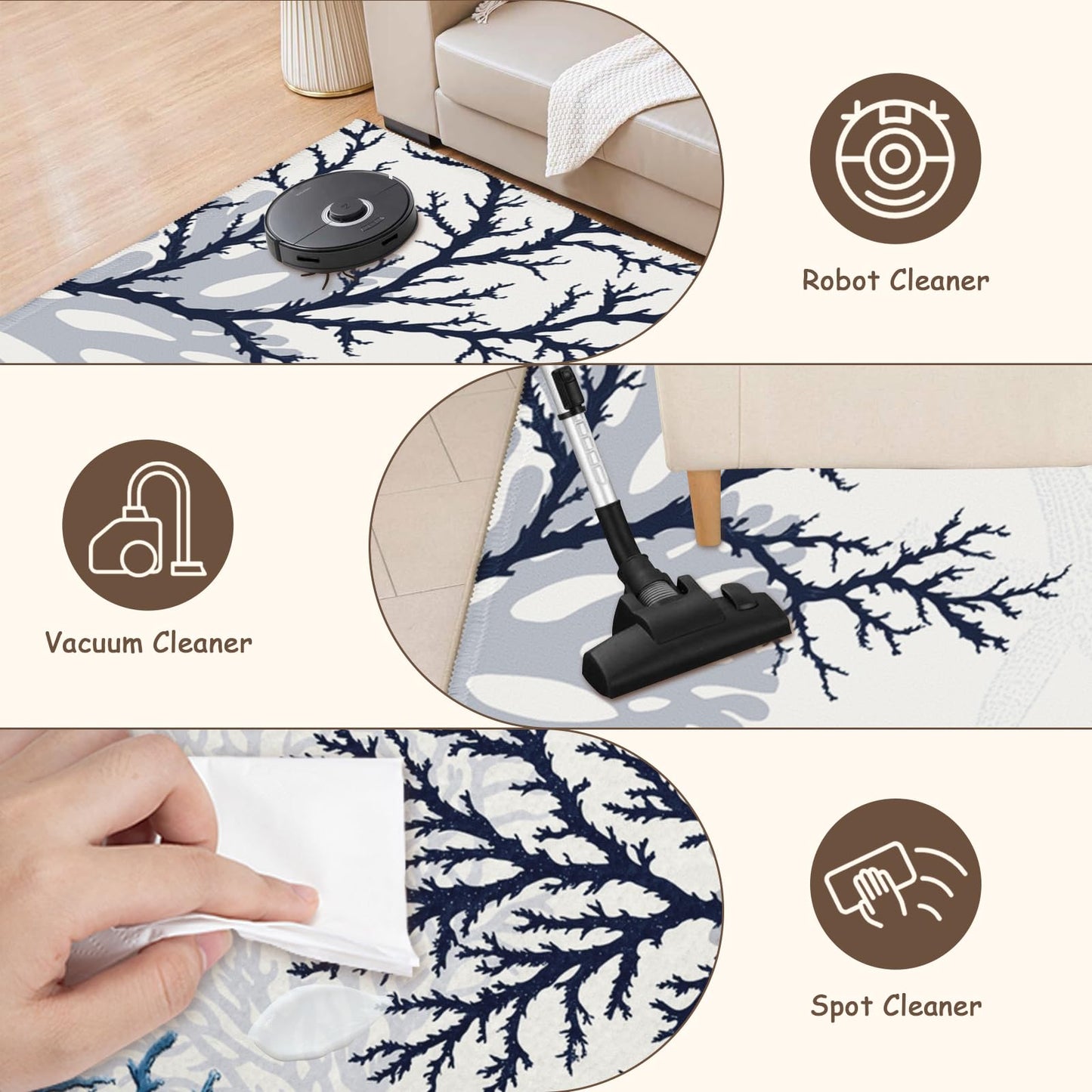 Wnoesat Summer Coastal Outdoor Door Mat 2x3 Nautical Coral Sea Turtle Entryway Area Rug Navy Blue Beach Theme Small Low Pile Front Doormat Washable Throw Rugs for Living Room Bedroom Kitchen