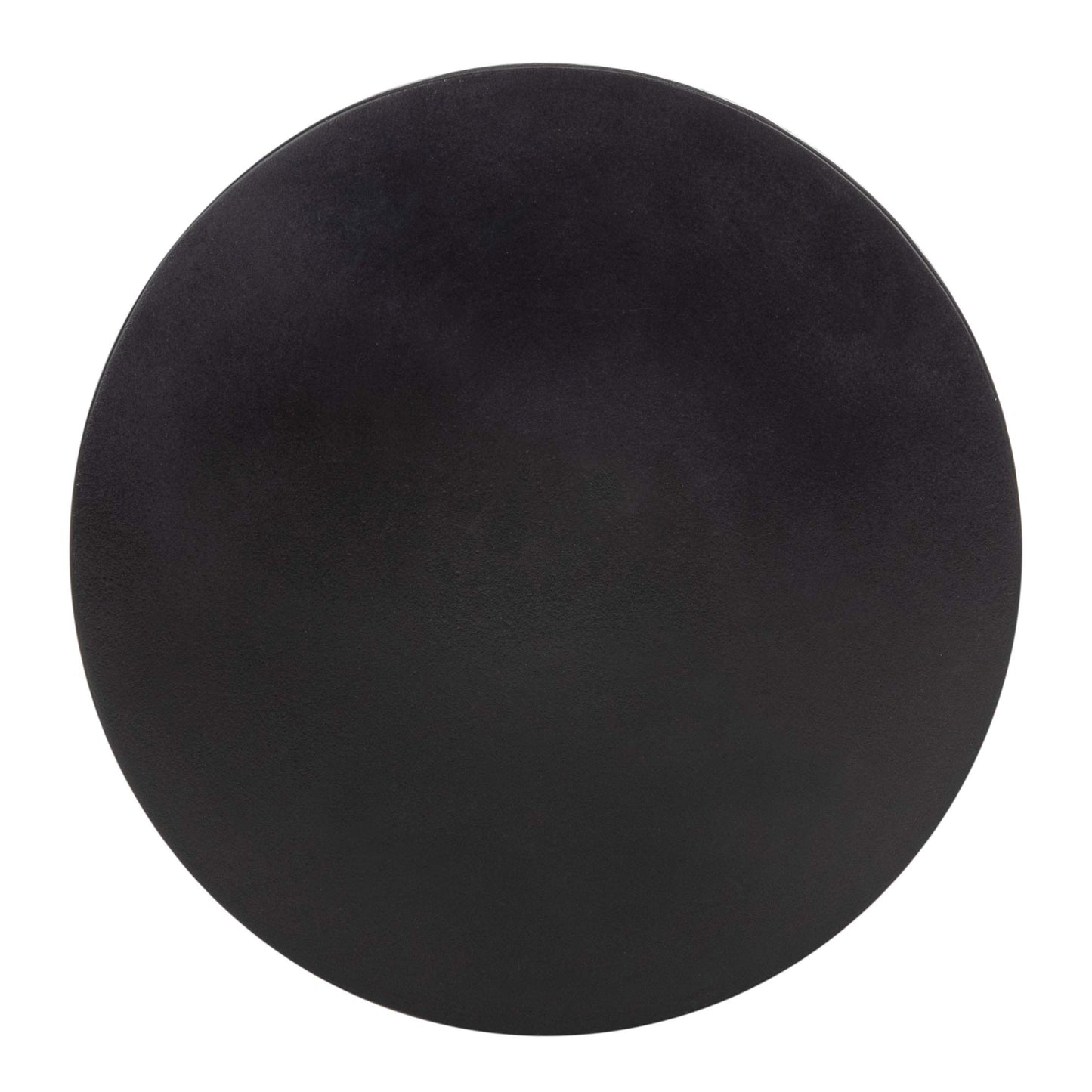 Safavieh Outdoor Athena Black Modern Concrete Round Accent Table