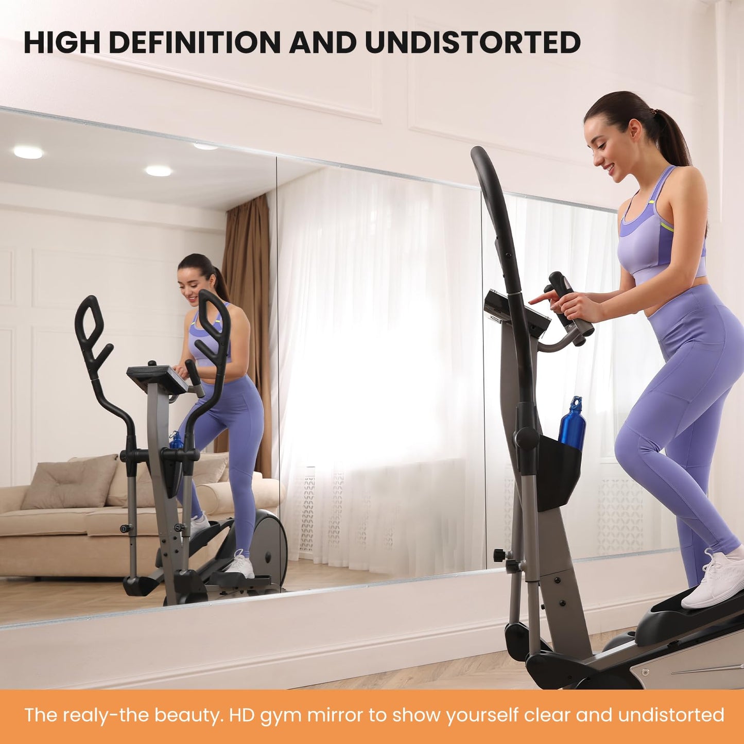 pertetey Home Gym Mirror, 56X24 Inch(Each)-2Pack Large Frameless Tempered Glass Full Body Wall Mounted Mirror for Gym, Yoga, Exercise, Dance Studio
