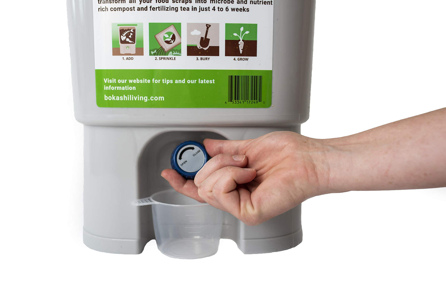 Premium Bokashi Composting Starter Kit (Includes 2 Bokashi Bins, 4.4 lbs of Bokashi Bran and Full Instructions