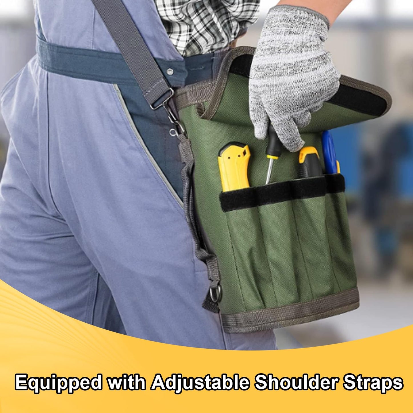 Tool Bag Organizer Roll Up: Gifts for Men Fathers Day Dad Gifts for Him Boyfriend Husband Birthday Portable Motorcycle Tool Box Woodworking Gift for Mechanic Craftsman Electrician Rollup Toolbag