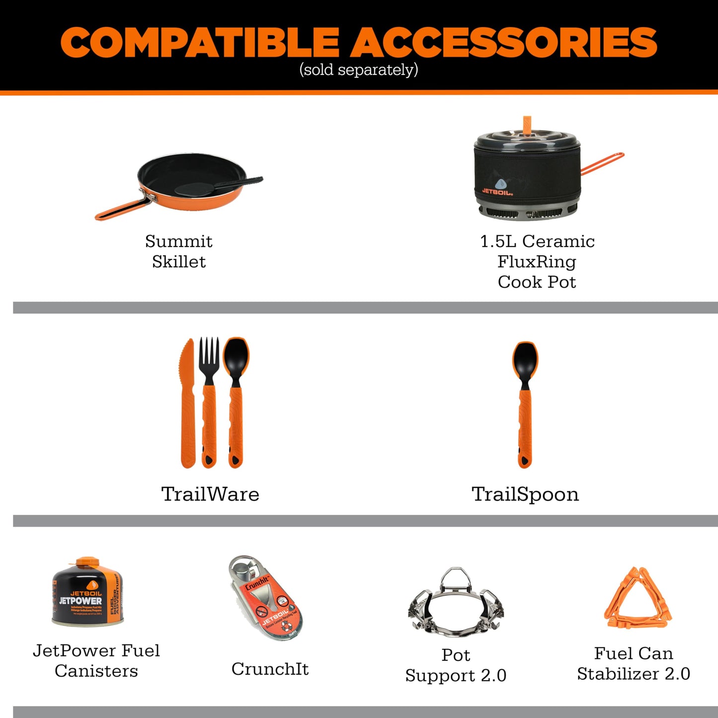 Jetboil TrailCook 1.2L Camping and Backpacking Stove Cooking System with Adjustable Heat Control, New for 2026, Duck Camo