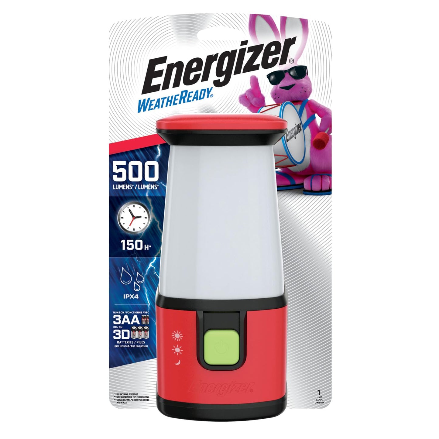 ENERGIZER LED Camping Lantern 360 PRO, IPX4 Water Resistant Tent Light, Ultra Bright Battery Powered Lanterns for Camping, Outdoors, Emergency Power Outage