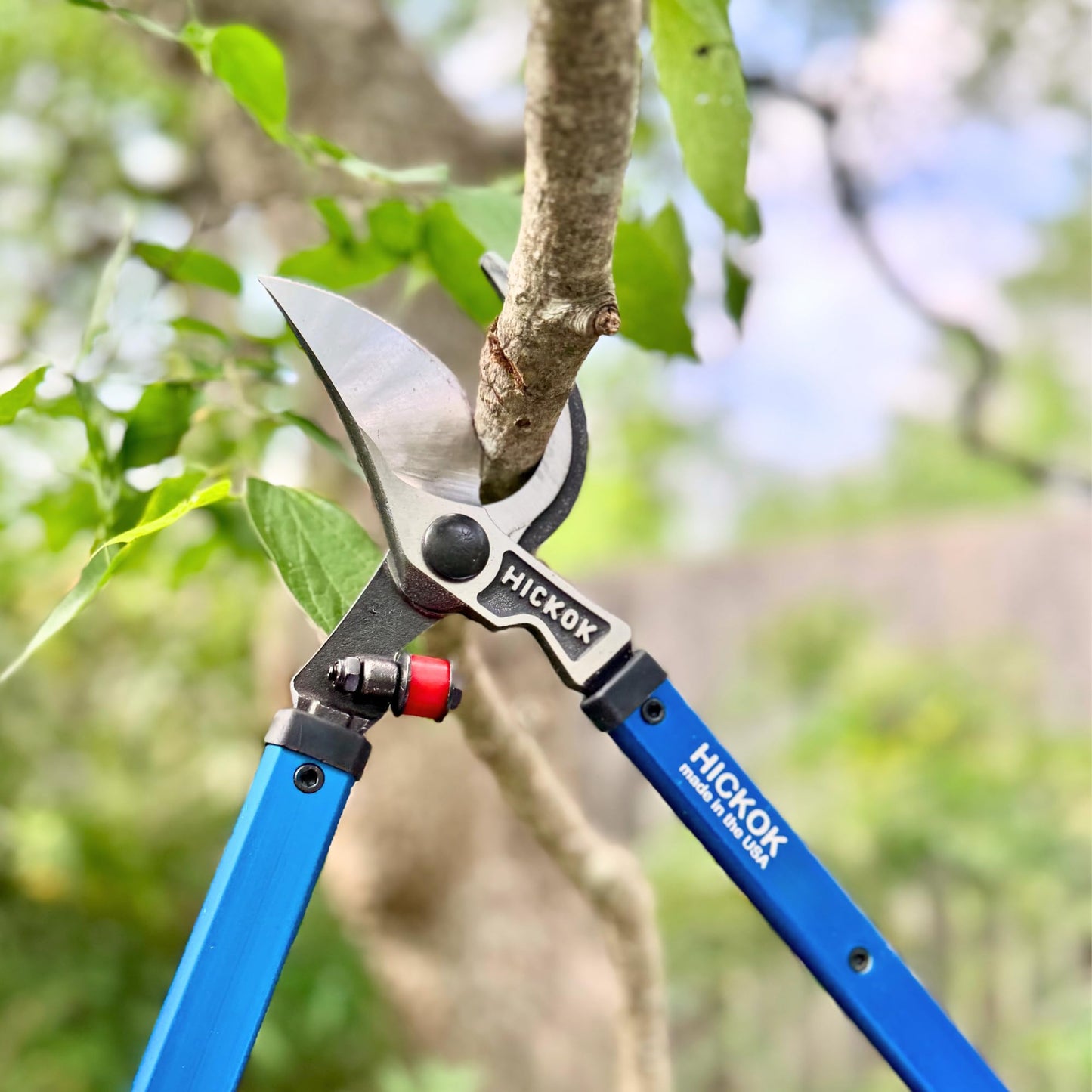 Hickok Heavy Duty Loppers for Tree Trimming – 28" Branch Cutter & Pruning Shears with Long Handle | Lightweight Aluminum Tree Trimmer | Professional-Grade Pruner Made in USA