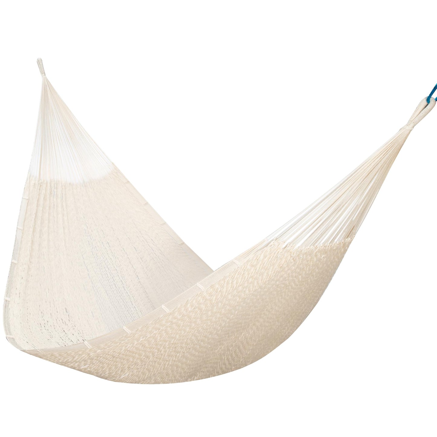 PNAEUT Handwoven Mayan Hammocks, Double Rope Hammock for Outdoor Outside & Indoor, Thick Soft 600 lbs Capacity Heavy-Duty, Includes Tree Straps, Carabiners & Carrying Bag (Nature, X-Large)