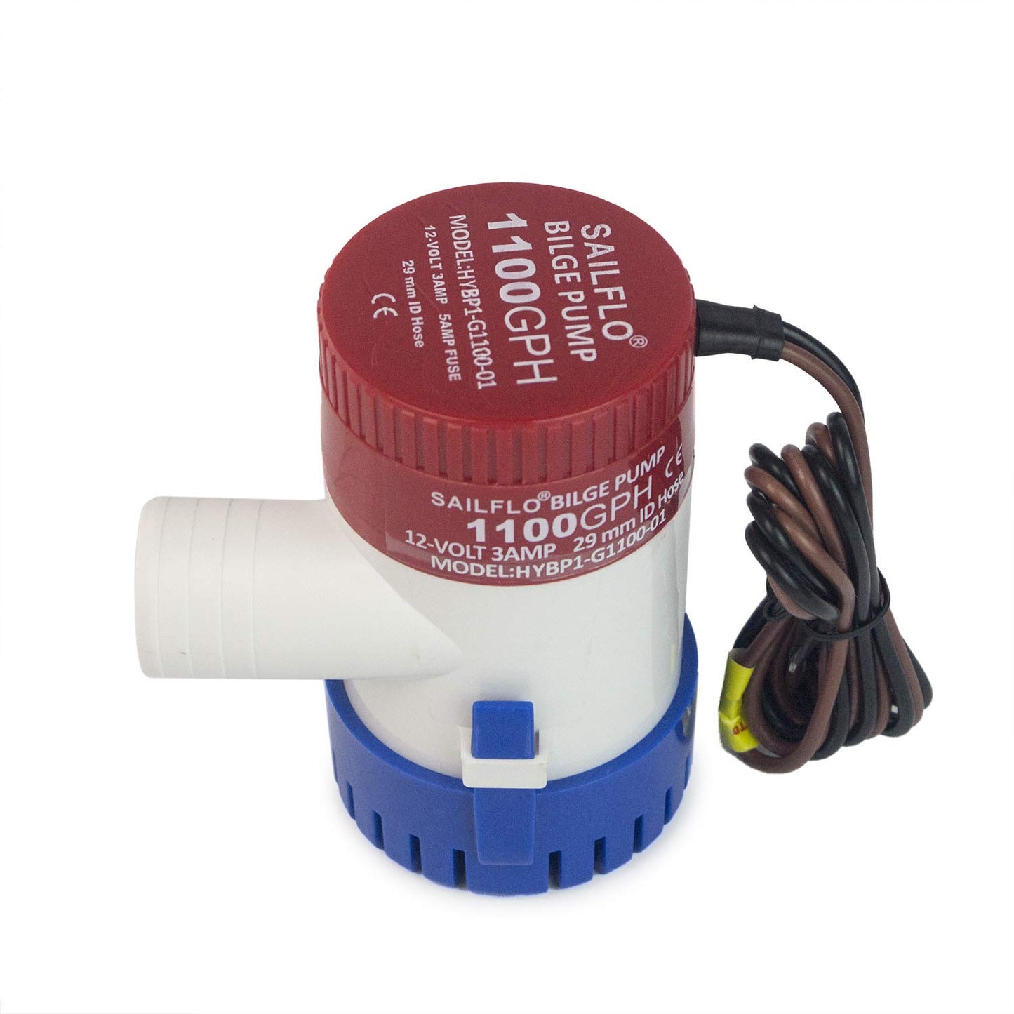 Non-Automatic Marine Electric Bilge Pump for Ponds, Pools Spas Silent Boat Caravan RV Submersible
