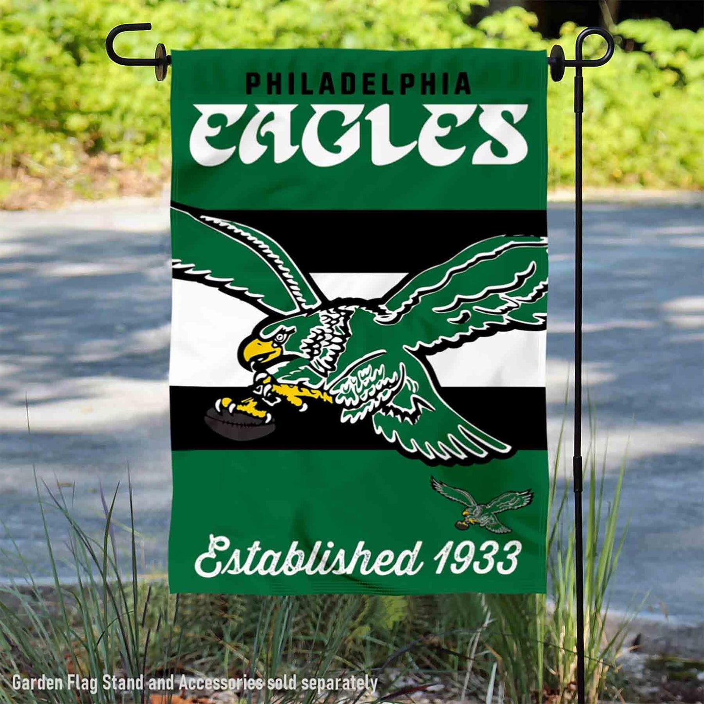 WinCraft Philadelphia Eagles Retro Vintage Throwback Double Sided Garden Flag