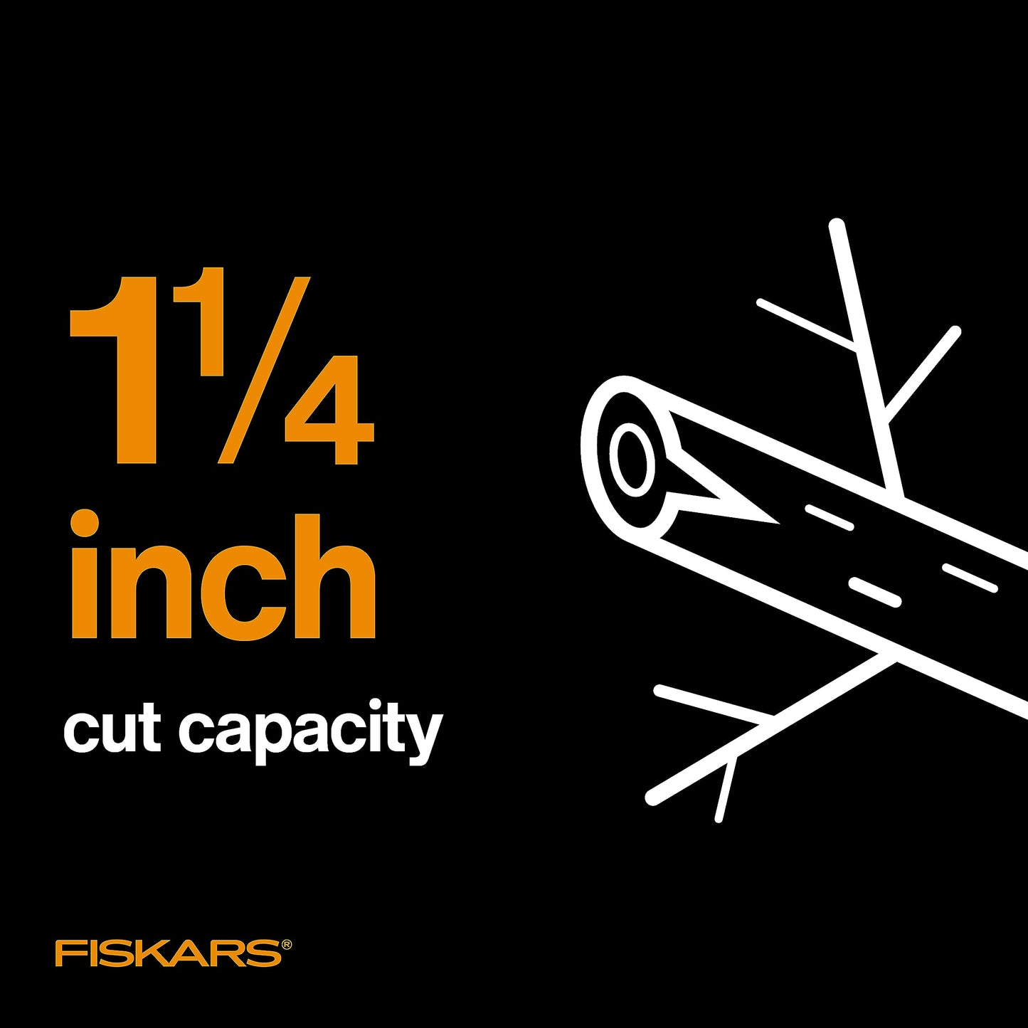 Fiskars 15-Inch PowerGear Loppers, Sharp Steel Blade Bush and Tree Trimmer, Cuts up to 1.25-Inch Diameter Branches, Rust Resistant and Lightweight Pruner, Yard Tools for Gardening