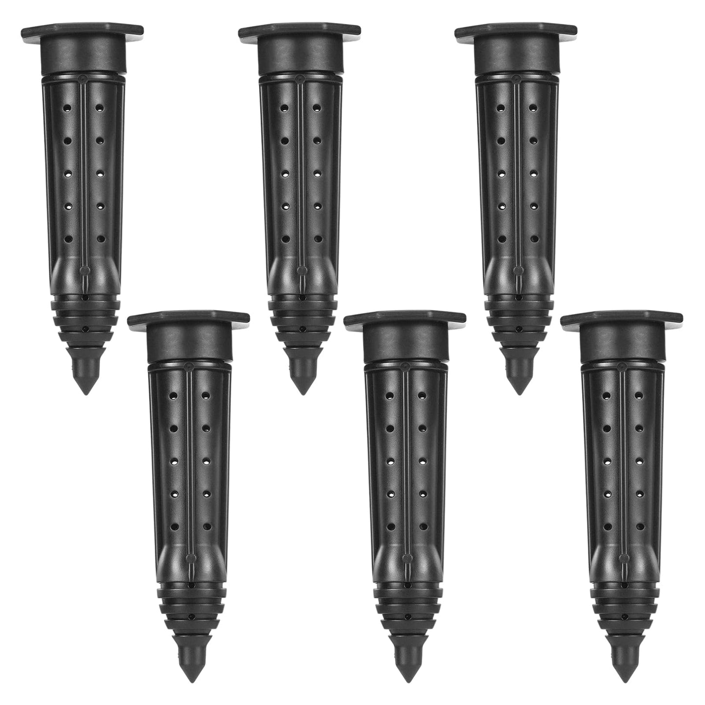 Briwooody 6 Pack 8 Inch Garden Watering Stake Large UV-Protected ABS Plastic Deep Root Irrigation Spike for Trees, Shrubs, Bushes, Shrubs, Flowers, Fruits, Vegetables, Potted Plants