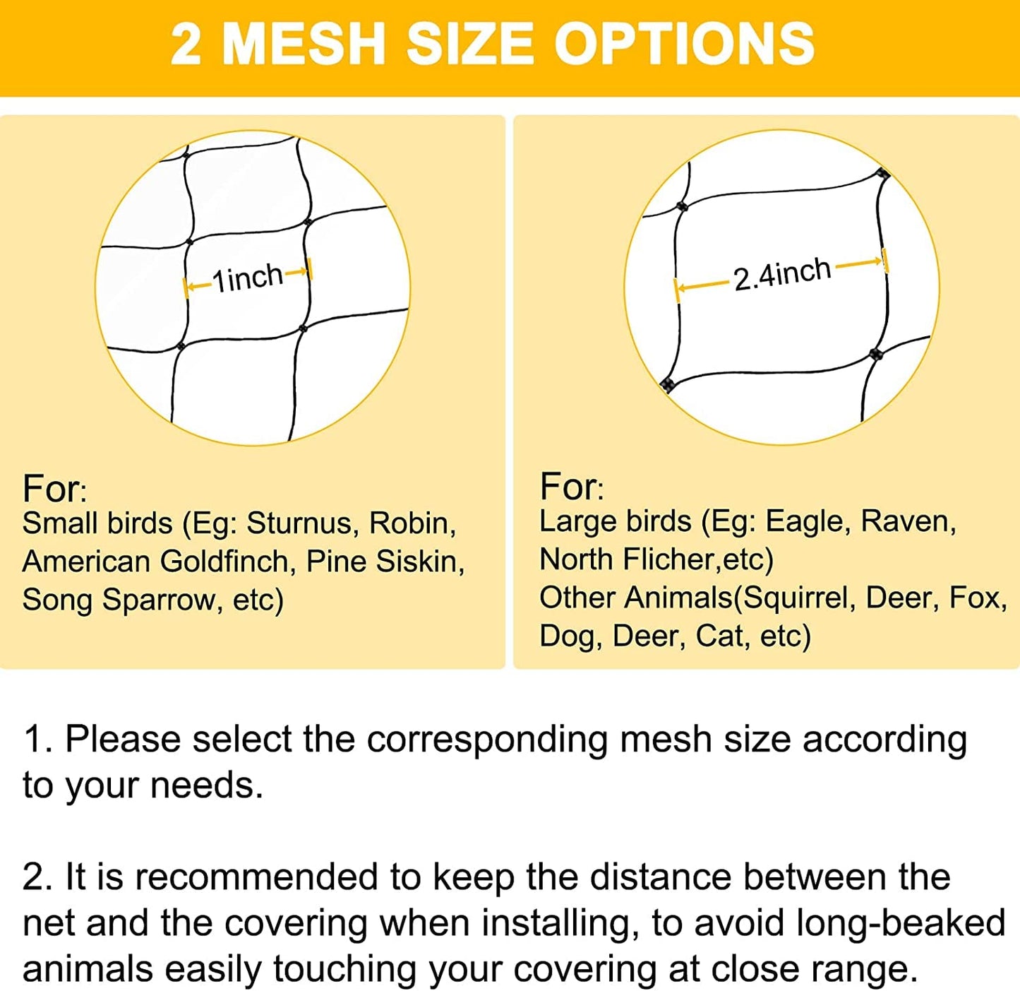 BSTPCOO Chicken Netting 25'x25' with 1" Mesh Nylon Bird Netting for Chicken Coop, Heavy Duty Poultry Net Bird Net for Garden Deer Fence for Fruit Tree