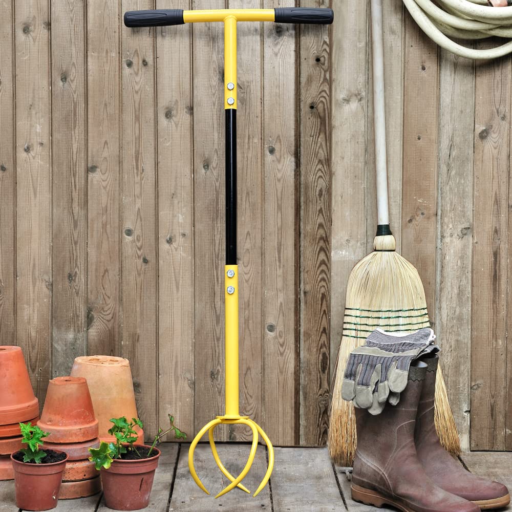 Byhagern Manual Twist Tiller, Efficient Tiller for Gardening, Efficient Soil Cultivation, Garden Bed Tiller, Premium Handheld Garden Tool