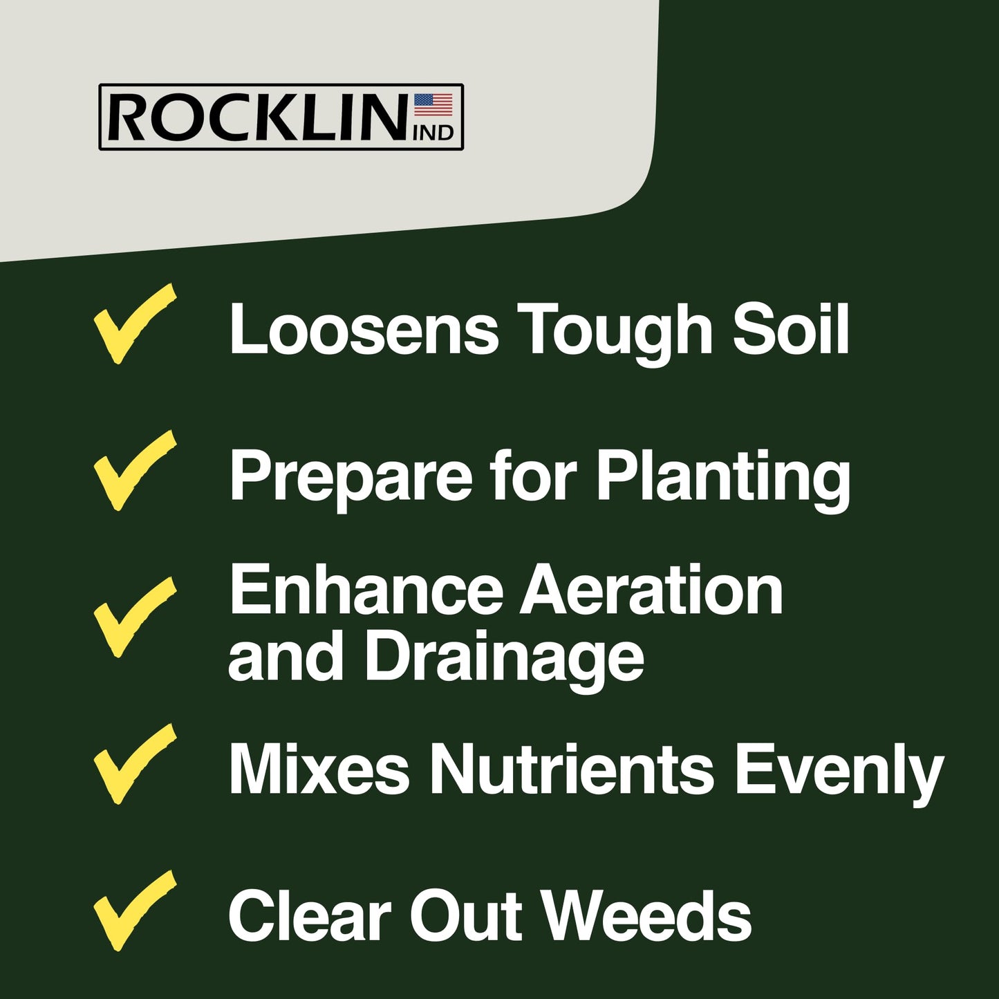 Rocklin Industry Cobra Hook 3-in-1 (24"/40"/57") Cultivator, Heavy-Duty Garden Hand Tool for Weeding, Digging & Soil Loosening – Three Lengths, Stainless Steel Blade, Ergonomic Grip