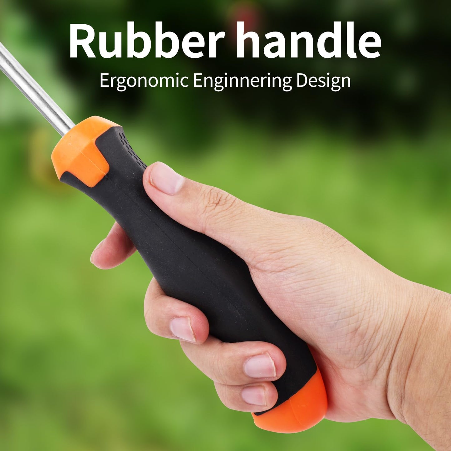 Nicofie 2026 Hand Weeder Tool, Rubber Handle Manual Weeder Puller Tool, Uprooting Weeding Tools, Crack Weeder Crevice, 4 Teeth Weeding Tool, Weeding Artifact Tool for Gardening(3 Pcs)