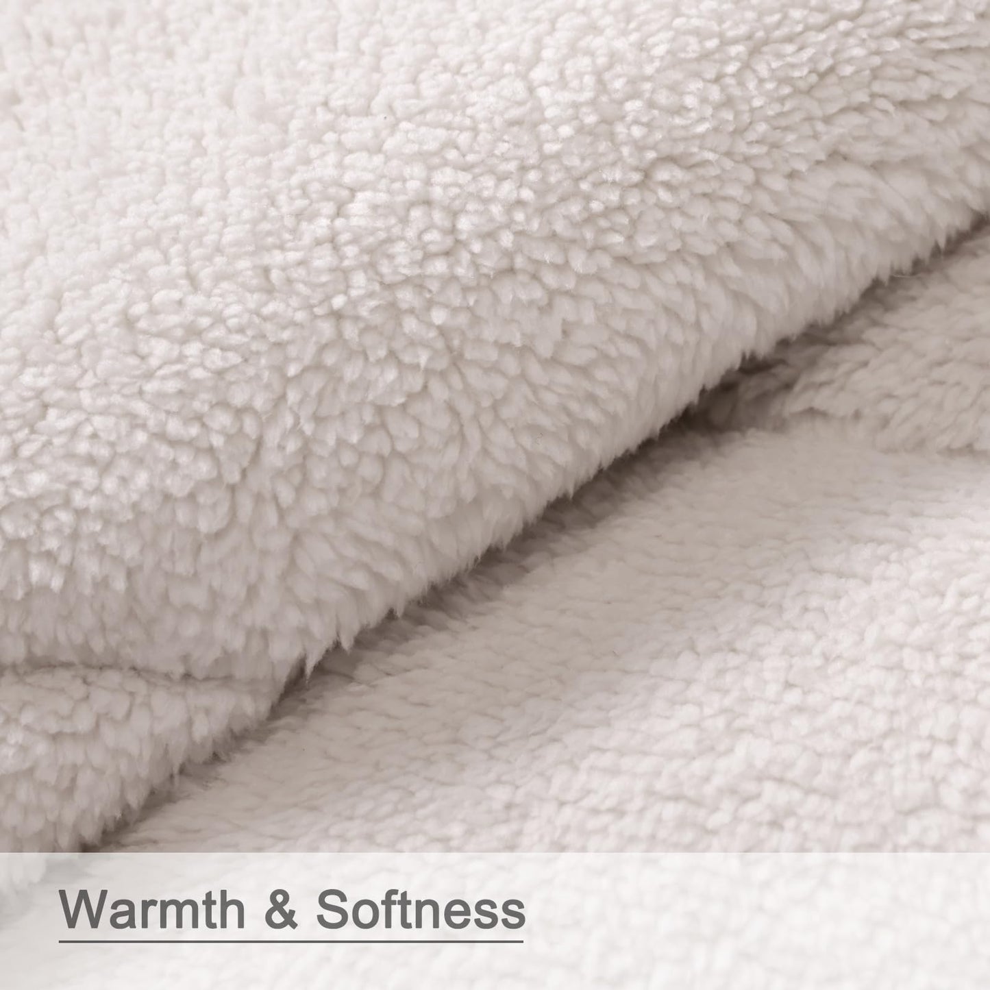 zzlamb Sherpa Puffy Camping Blanket,Outdoor Warm Wearable Fleece Blankets for Cold Weather,Camp Quilt with Sherpa Lining for Sleeping,Traveling,Backpacking,Picnics,Stadium 52x75in Lavender Ridge Fade
