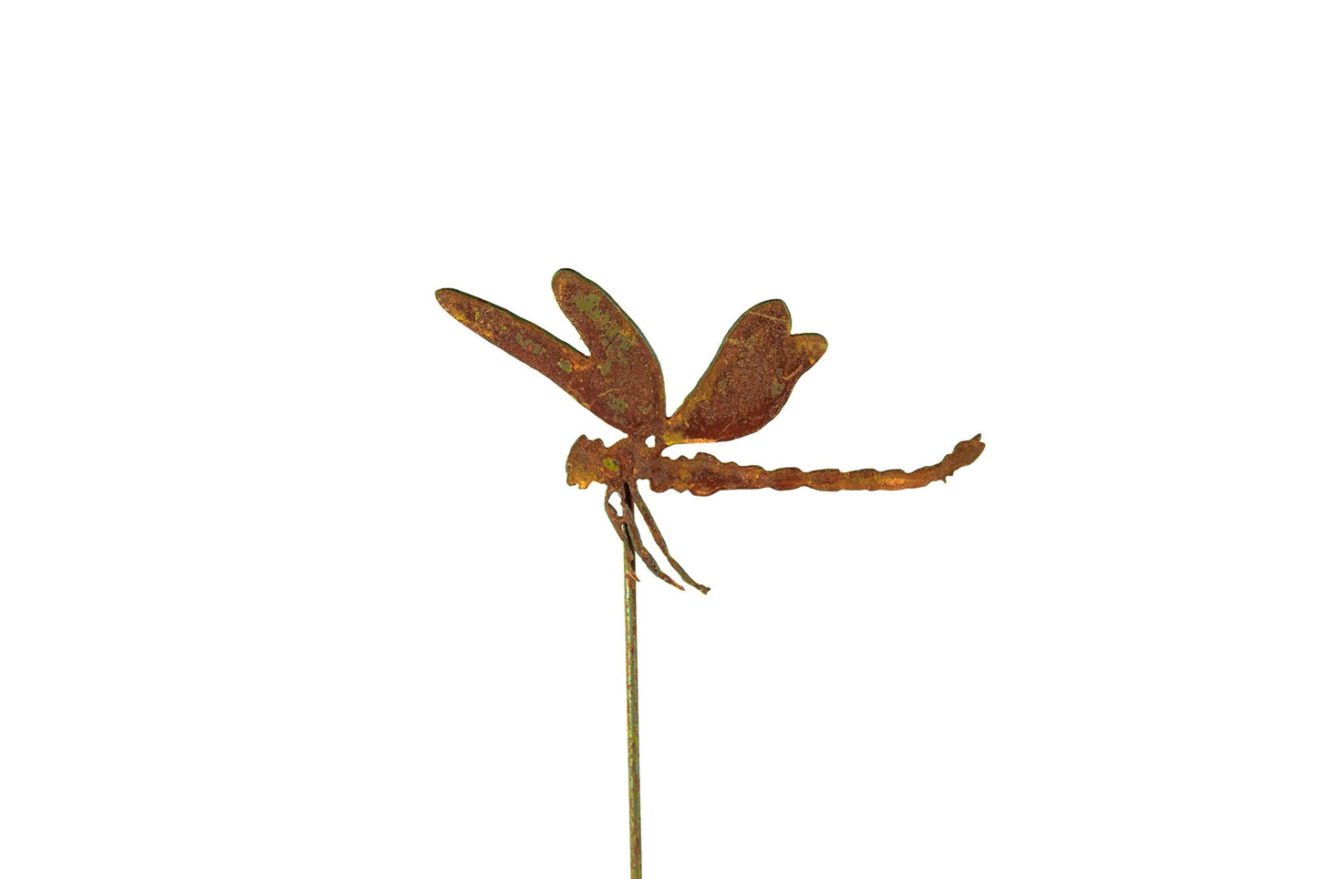 Dragonfly Garden Stake | Steel Construction with Real Rust Finish | Made in USA