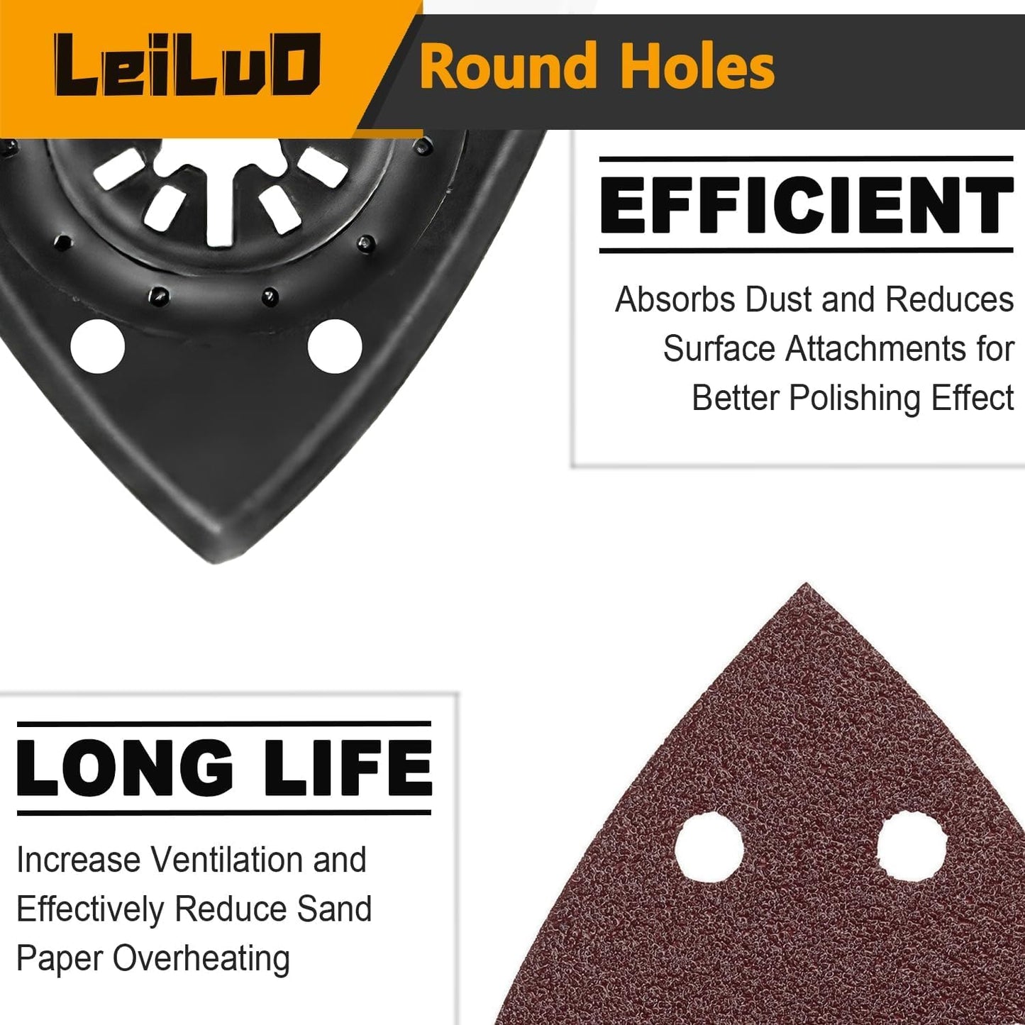 LEILUO 158 Pcs Multitool Blade Kits Cutting and Sandpaper Oscillating Tool Accessories Universal Oscillating Saw Blades with Storage Bag Compatible with DeWalt Makita Dremel and More