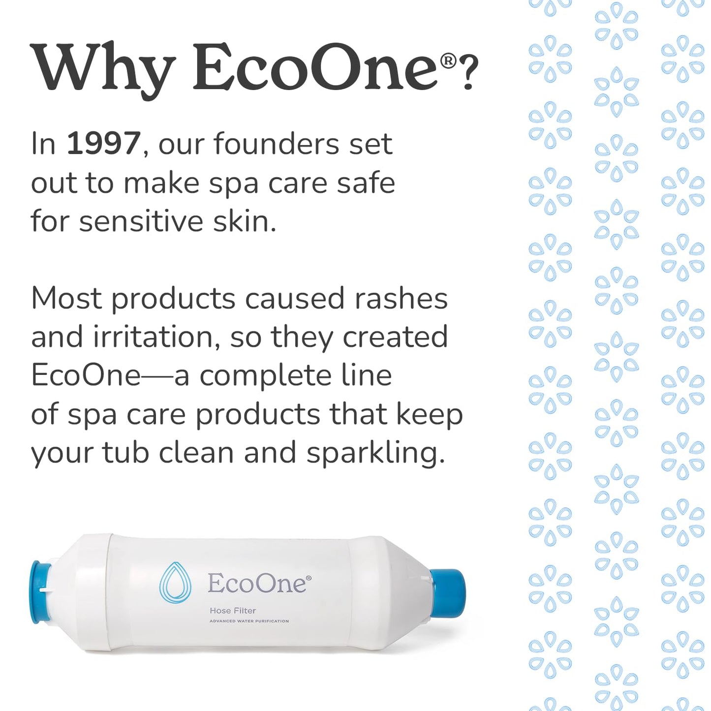 EcoOne Hot Tub Chemical Maintenance & Supply Kit | Spa Shock, Conditioner & Purification Kit | Contains Oneshock Chlorine Granular, SPA Monthly Conditioner & Filter Cleanser | 3 Month Supply
