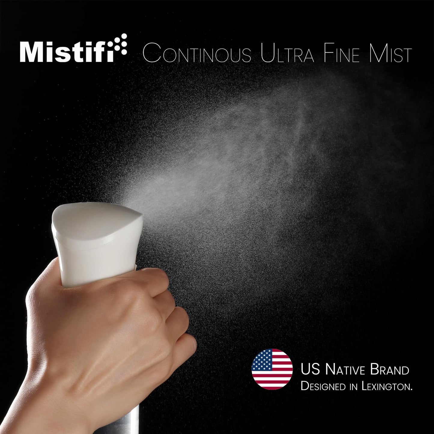 Mistifi Garden Mist – Continuous Ultra Fine Mist Spray Bottle for Plants, Gardening, Flowers, Indoor & Outdoor Use, Refillable Large Mister(500ml 1Pc, Transparent bottle)