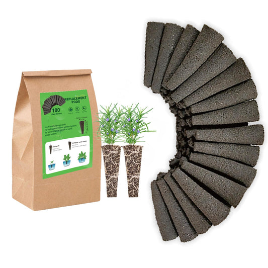 Grow Sponges, Starter Pods Compatible with Aero Garden,Refill Pods for Hydroponic Growing System (100pcs)