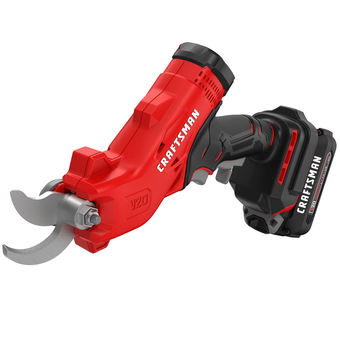 CRAFTSMAN V20 Cordless Electric Pruner, Pruning Shears for Gardening, 2 Ah Battery and Charger Included, Electric Pruning Shears, Tree Pruner (CMCPR320C1)