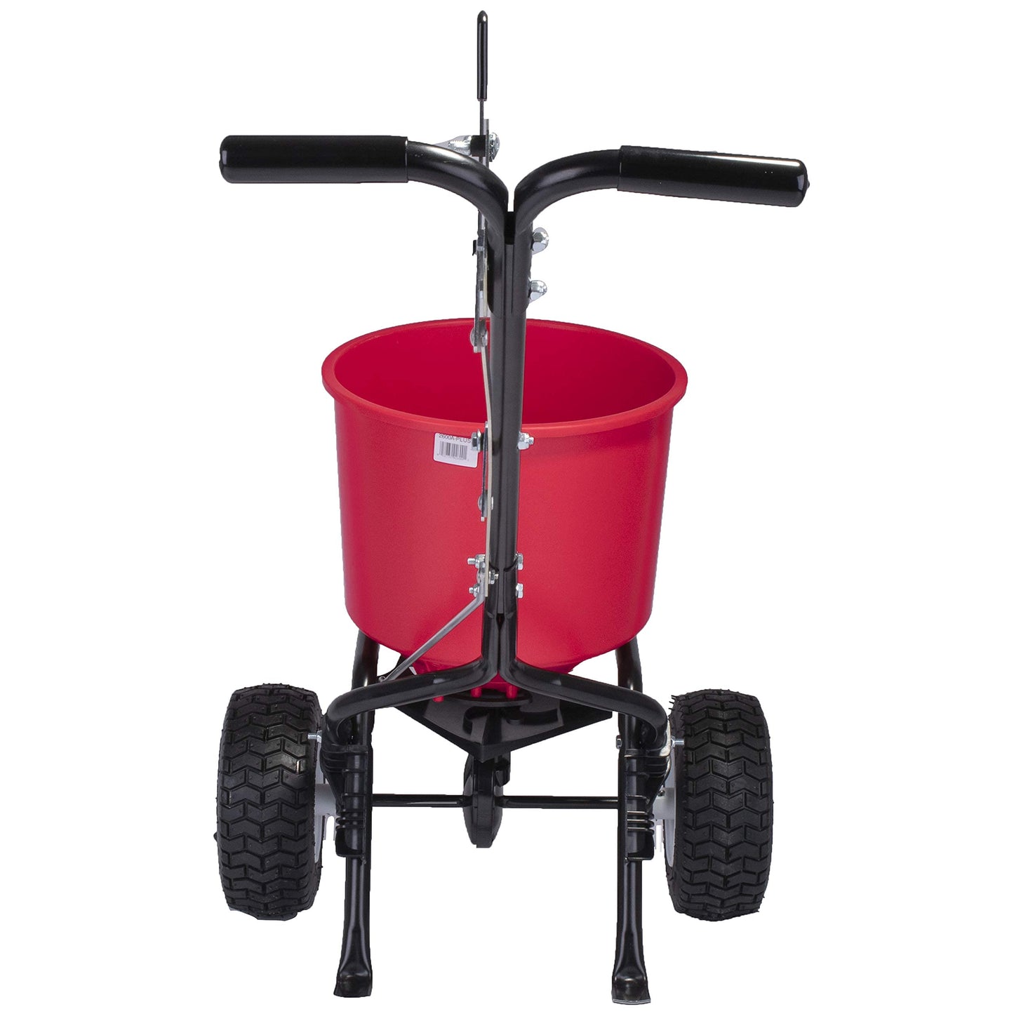EarthWay 2600A-PLUS Fertilizer Spreader, 40lb Hopper Capacity, Red, Durable, All Terrain Pneumatic Tires, Rust-Proof Polypropylene, Epoxy Coated Steel Frame