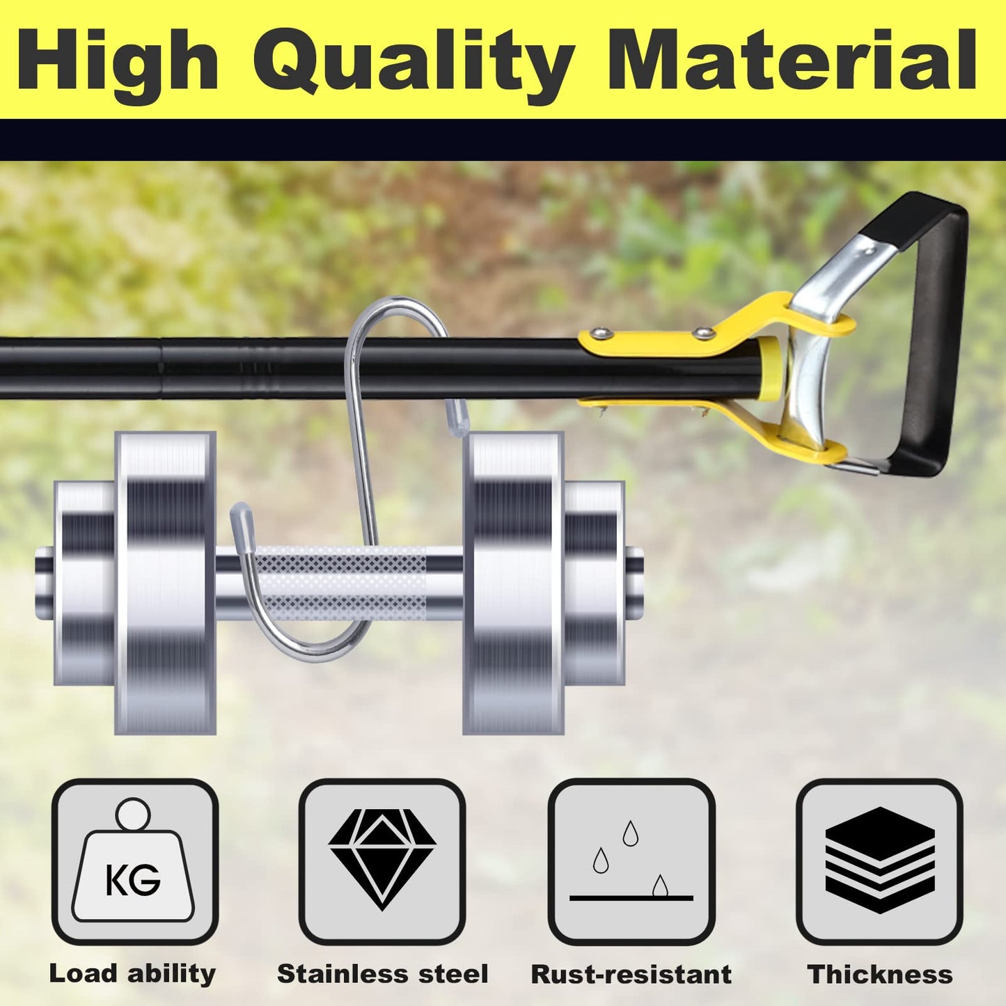 Garden Hoe For Weeding - Sharp Push Pull Blade,Stainless Steel Action Stirrup Hoe, 30-72inch Long Handle, Stainless Steel Scuffle Hoe For Outdoor Flower Beds, Yard, Mulch, Gravel,Raised Beds